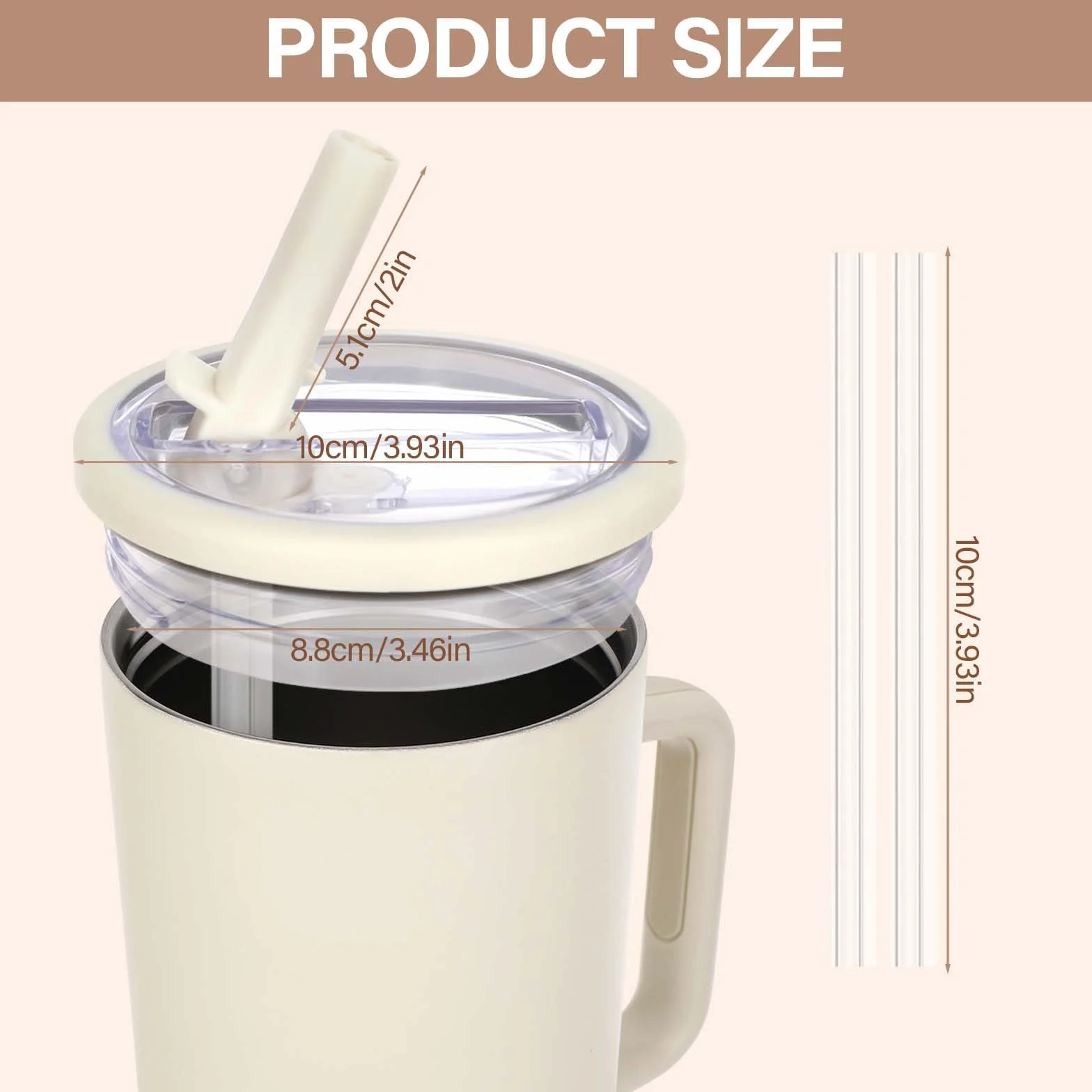 Stanley Pokrywka Flip Straw 40 oz zapasowa z 2 słomkami wodoszczelna
