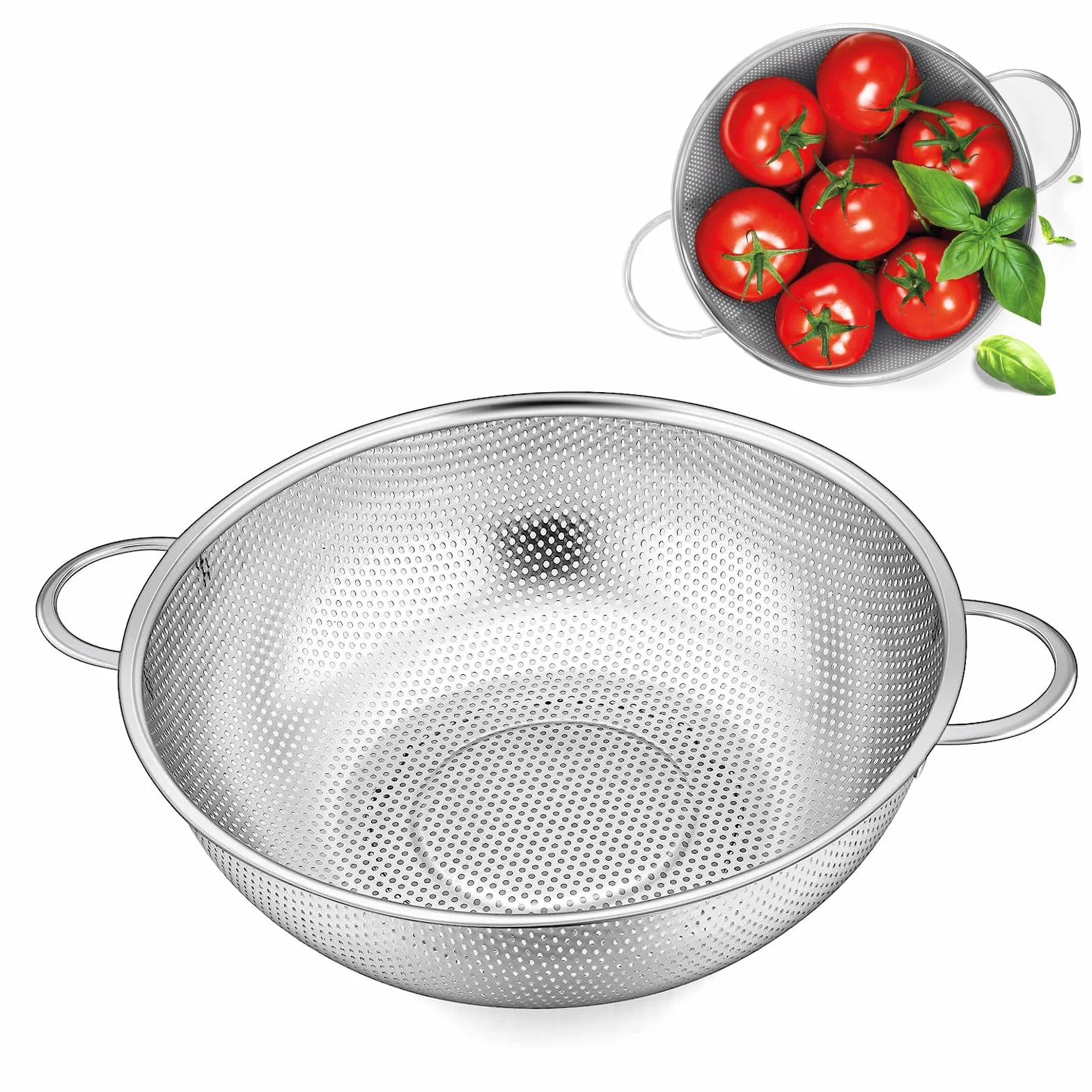 Durszlak kuchenny ze stali nierdzewnej 22 cm sitko do makaronu
