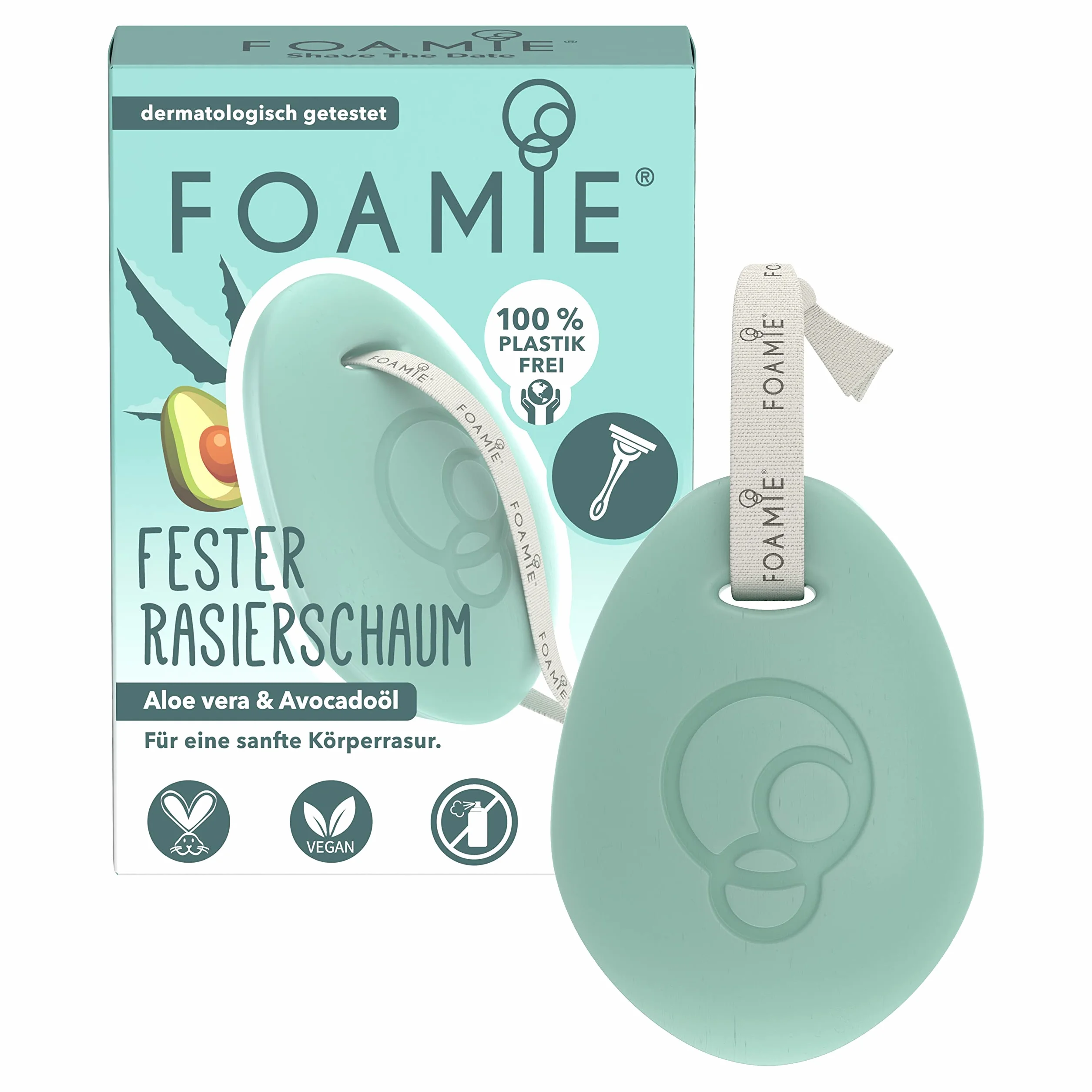 Foamie Mocna pianka do golenia dla mężczyzn i kobiet, pianka do golenia, aloes i olejek z awokado do delikatnego golenia ciała, pielęgnujący krem do golenia do ochrony skóry podczas golenia na mokro