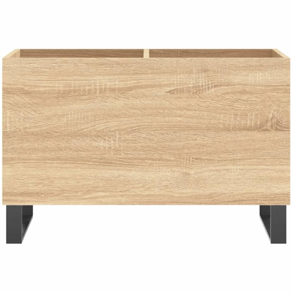 Szafka dyskowa Sklejka Dąb Sonoma 74,5x38x48 cm Regał CD Gramofon Szafka winylowa