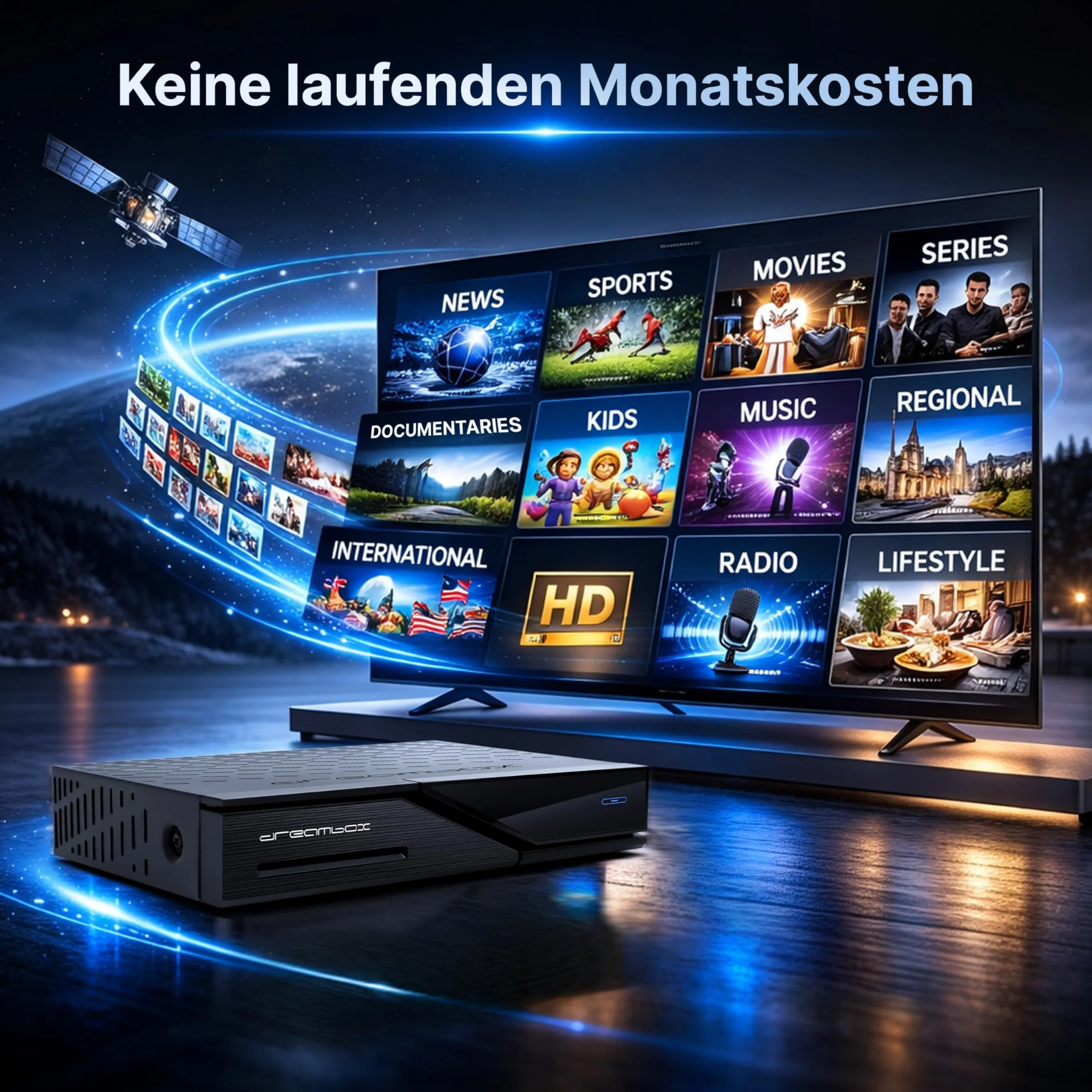 Dreambox DM520 1x DVB-S2 Tuner Linux Receiver (Full HD 1080p)