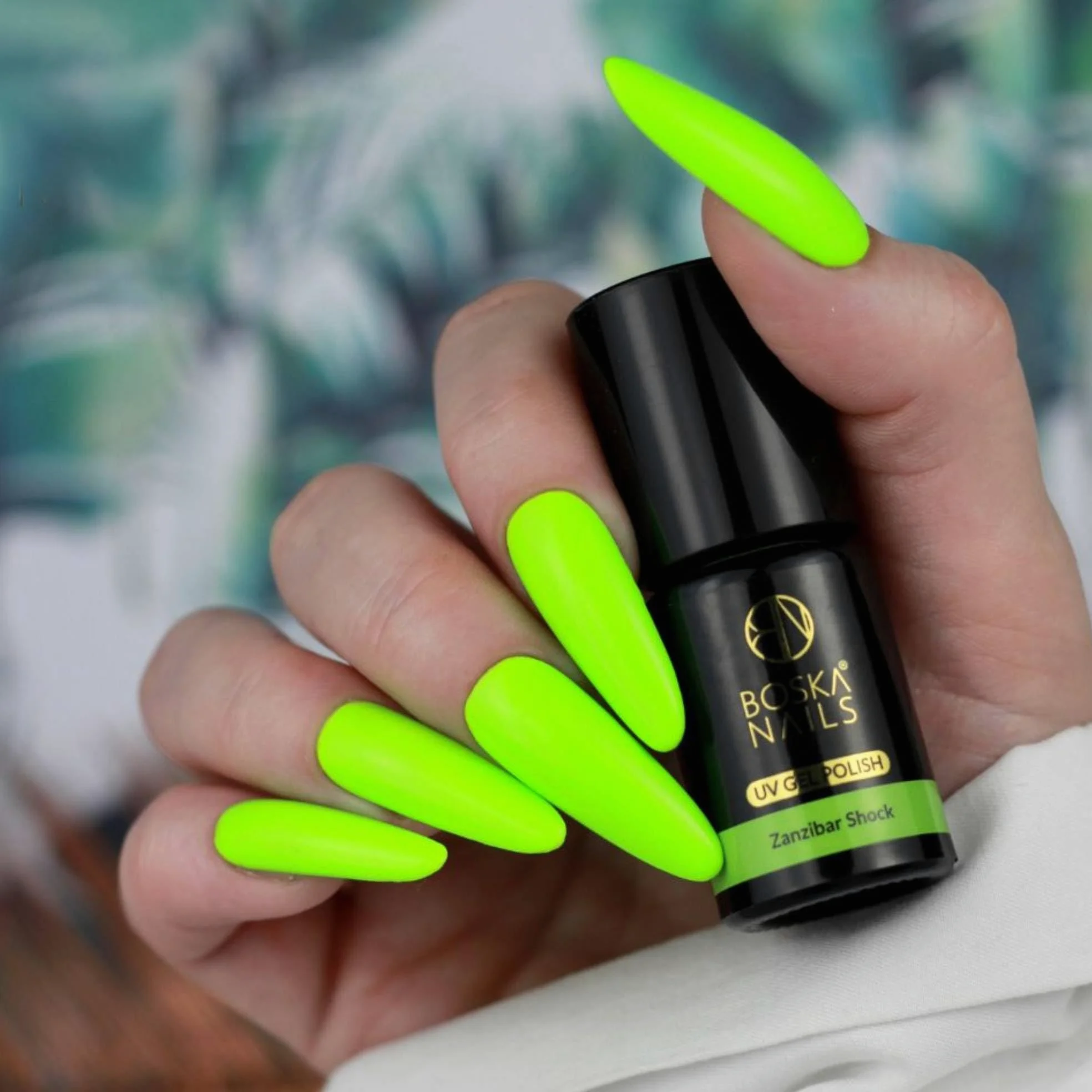 Boska Nails Island Paradise Hybrid zestaw lakierów do paznokci, kolekcja 8 neonowych i pastelowych kolorów, letni manicure, trwały do 3 tygodni, 6 ml butelki