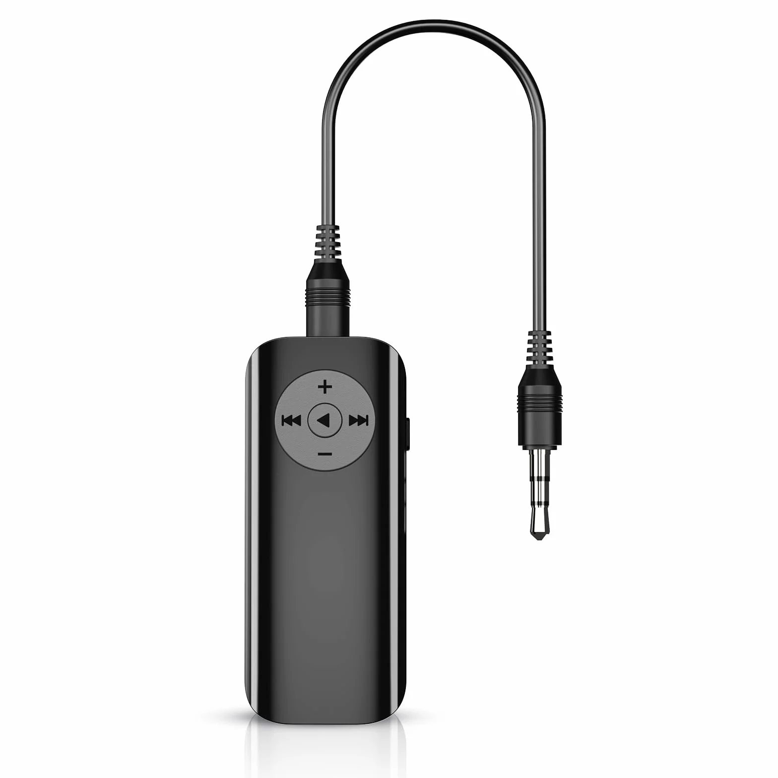 ORIA Nadajnik odbiornika Bluetooth 5.3, 2 w 1, pomocniczy adapter Bluetooth z ekranem wyświetlacza, redukcja szumów, 20 godzin autonomii, samochodowy odbiornik audio Bluetooth, głośniki