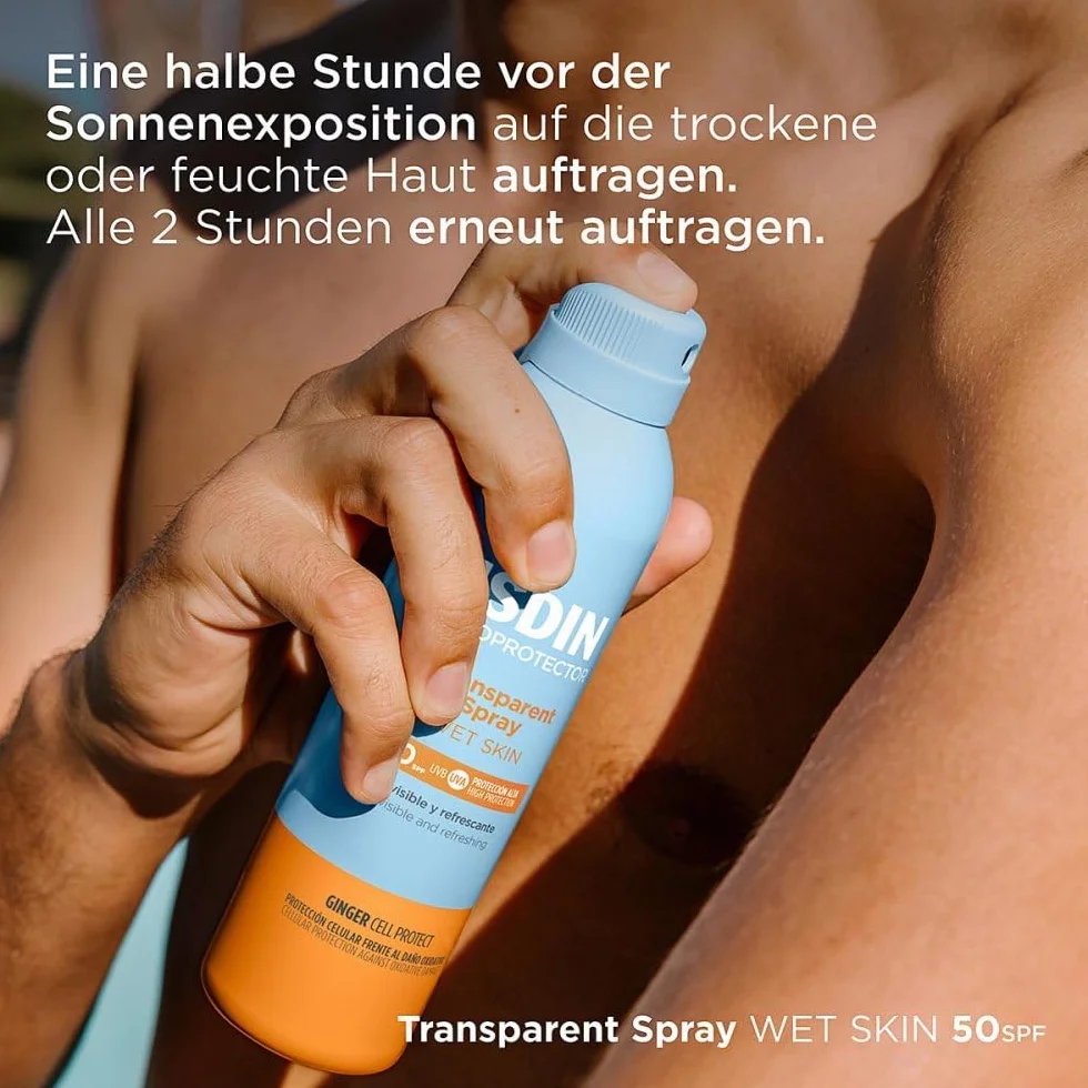 Isdin Fotoprotector Wet Skin Transparent Spray 50+ 250 Ml Unisex
