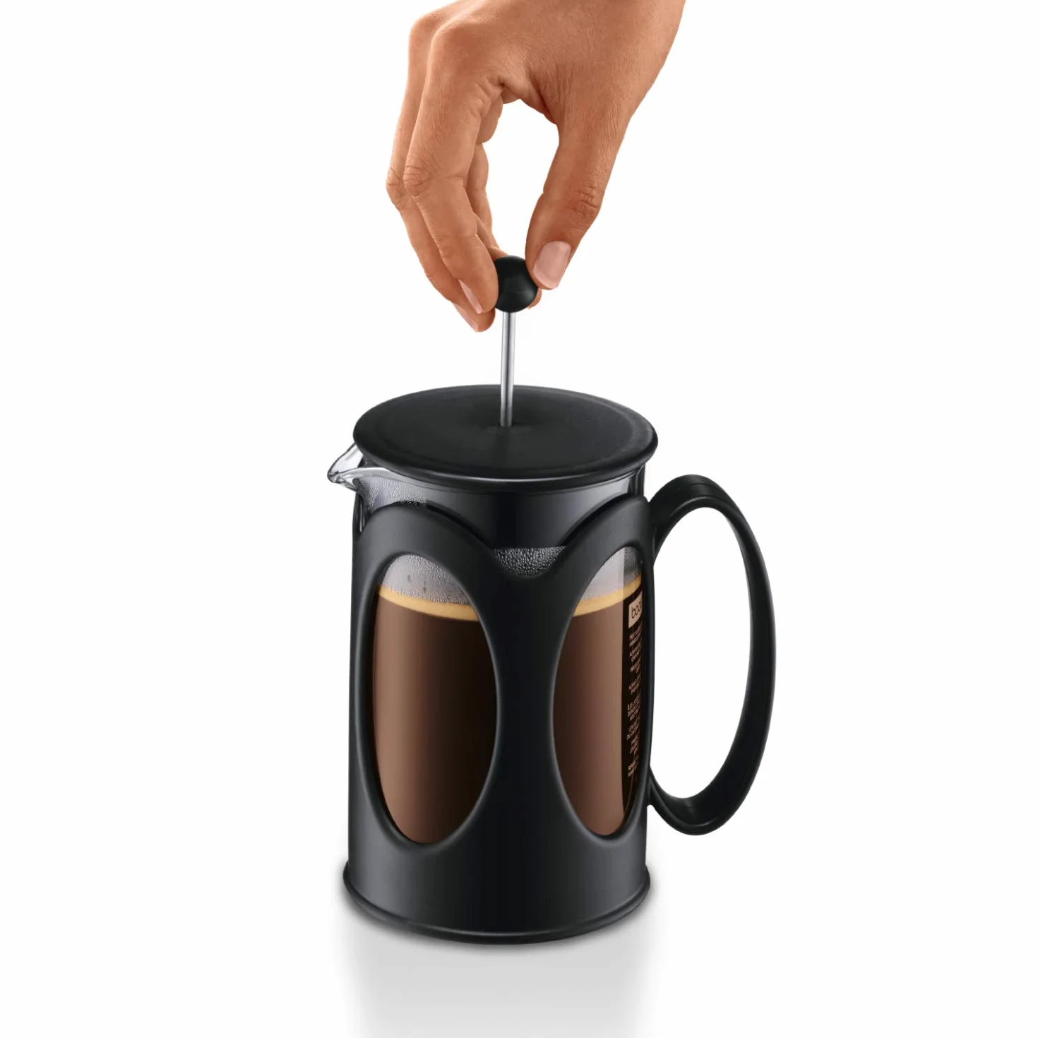 Bodum Kenya French Press ekspres do kawy, szkło borokrzemowe 0,5 l, czarny