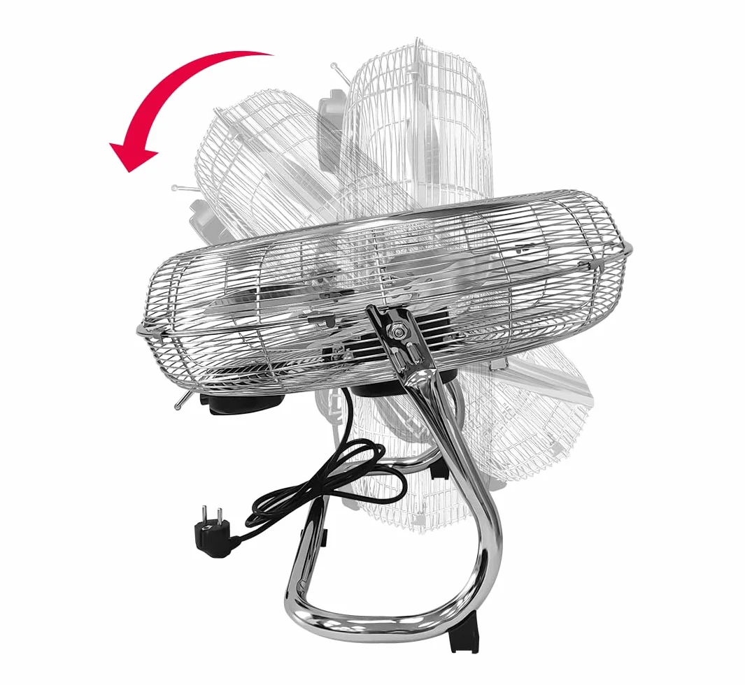 HEVA Wentylator podłogowy HRX 130W 50cm cyrkulator chrom