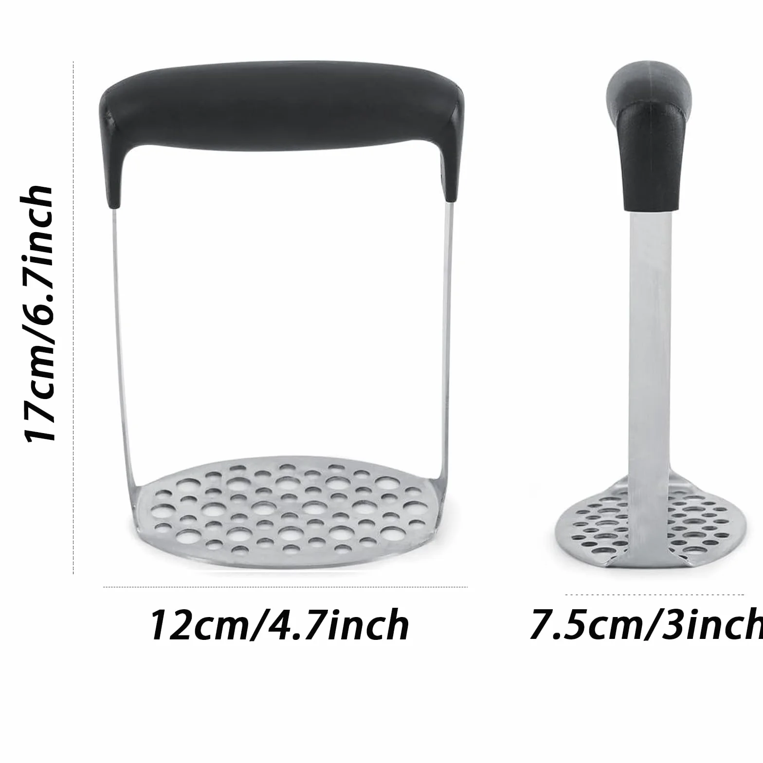Ubijak do ziemniaków i warzyw z ergonomicznym uchwytem