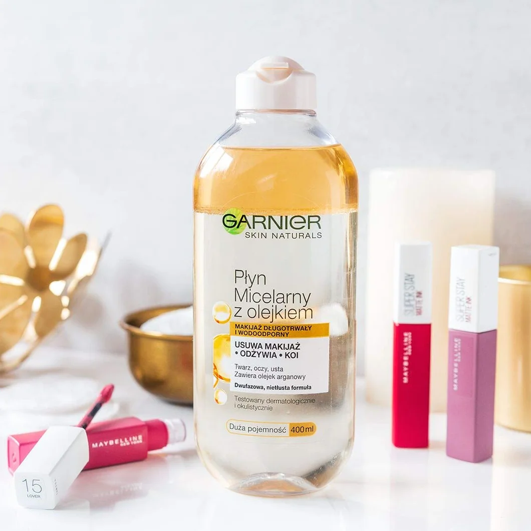 Garnier Skin Naturals Płyn Micelarny z olejkiem arganowym, dwufazowy 400 ml