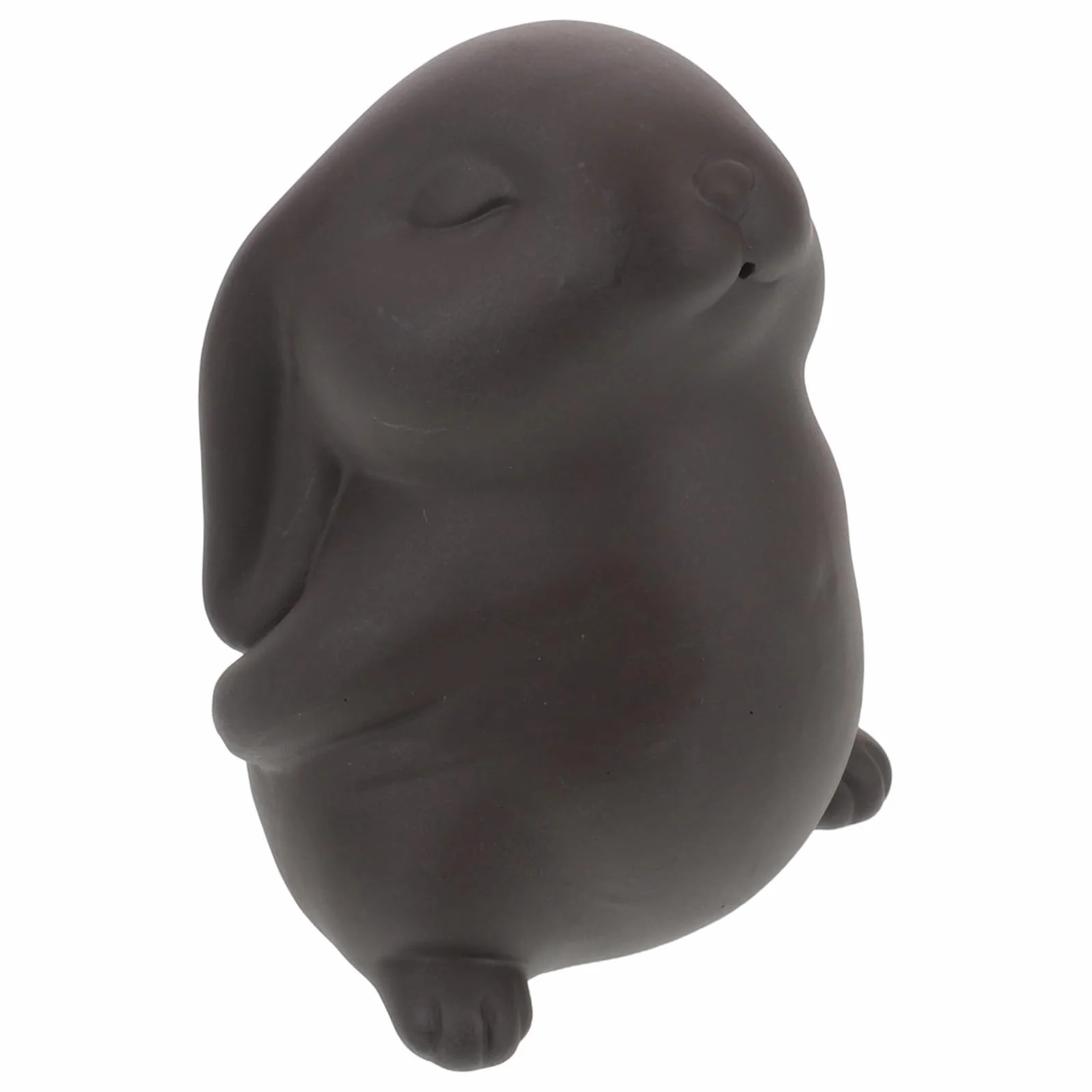 Handmade Tea Pet Rabbit Figurine Kung Fu Tea Bunny Ornament Creative Year of The Rabbit Prosperity Desktop Decoration