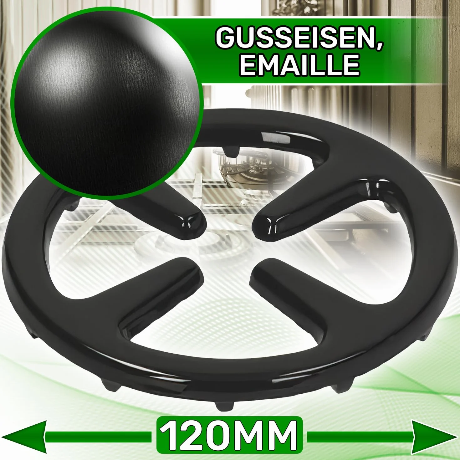 ONIX TECH reduktor kuchenny gazowy Ø 120 mm żeliwo emaliowane