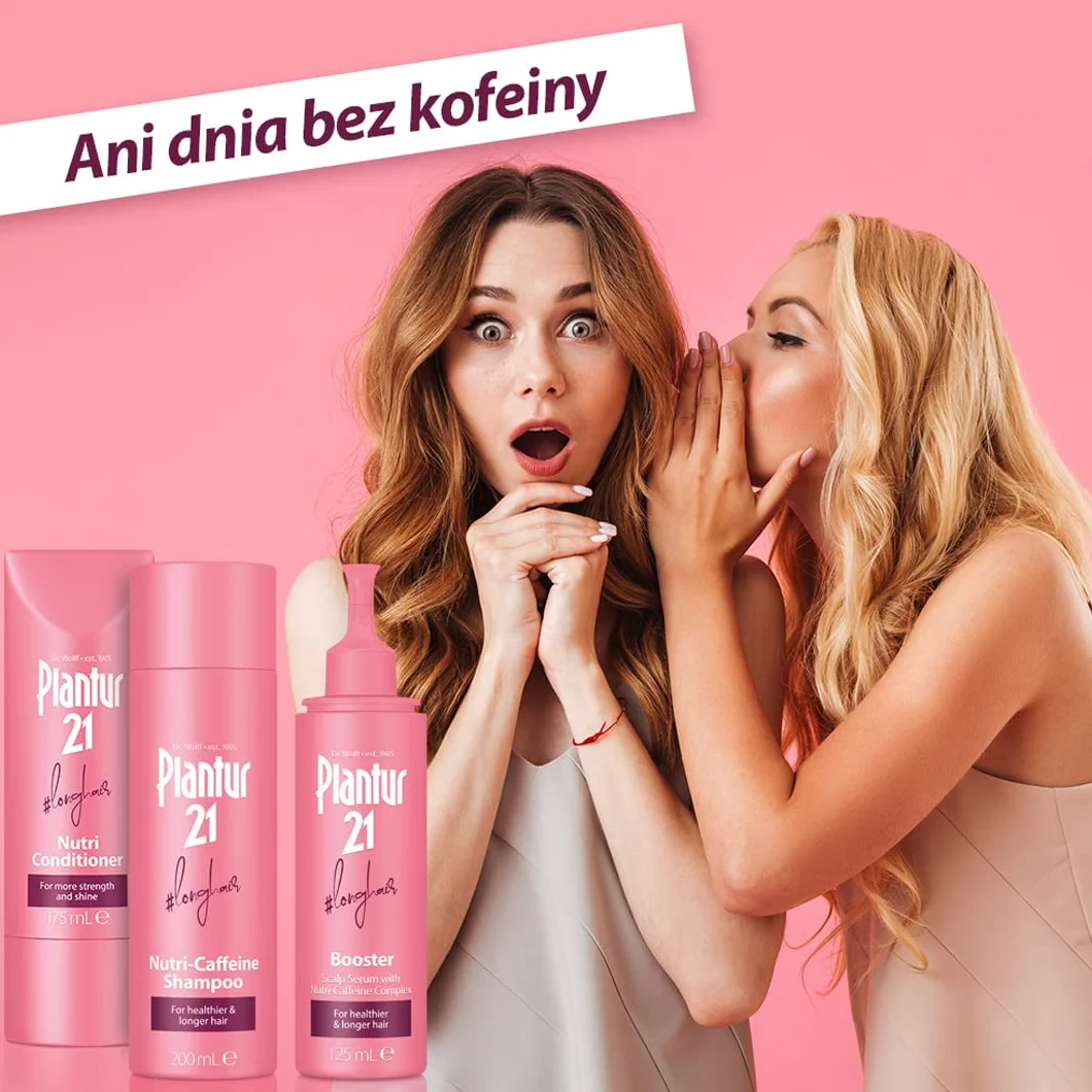 Plantur 21#longhair Booster 125ml | Serum do włosów przyspieszające porost włosów | Bez Silikonów Bez Parabenów | Zastrzyk energii dla cebulek włosowych