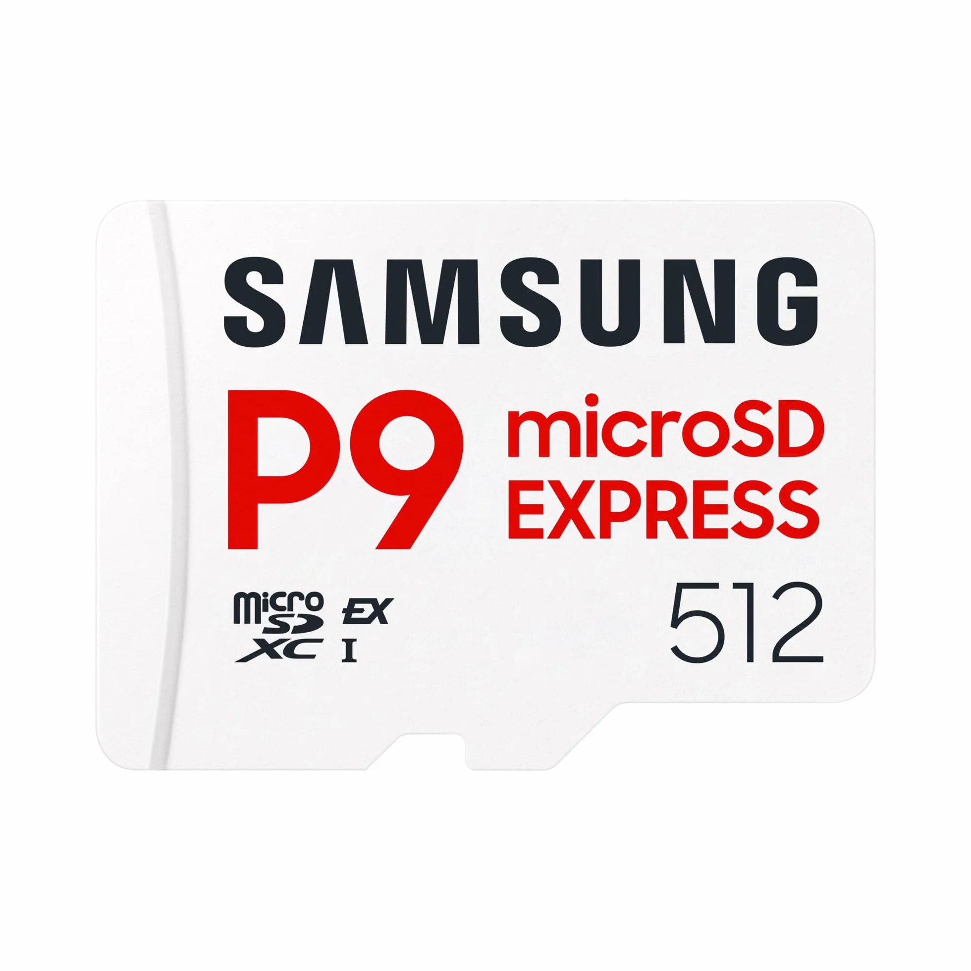 Karta microSD Express Samsung P9 Express, 512 GB, karta pamięci do Nintendo Switch 2, 4K UHD, prędkość odczytu 800 MB/s, MB-MK512T/WW