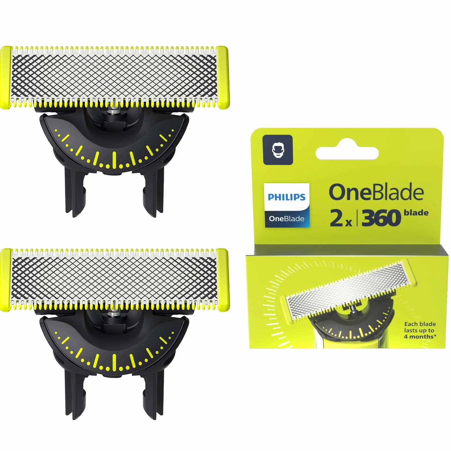 Philips OneBlade Original 360 ostrza do wszystkich modeli OneBlade i OneBlade Pro, 2 szt. (model QP420/60)