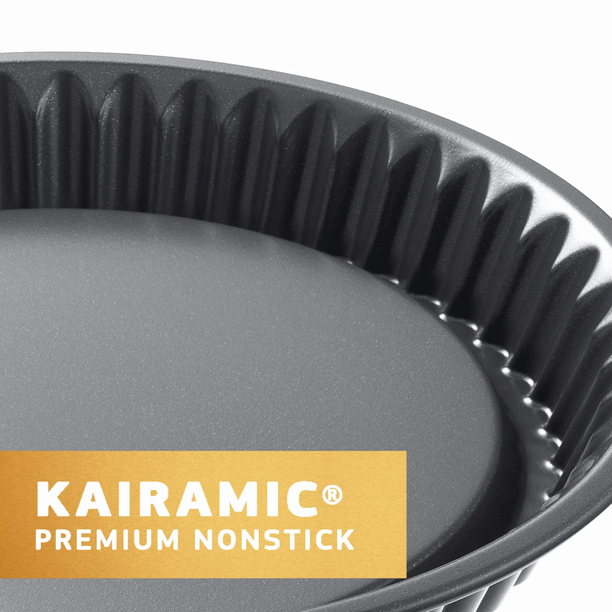 Kaiser La Forme Plus tortownica prostokątna 35 x 24 cm emaliowana dno odporna na przecięcie powłoka zapobiegająca przywieraniu