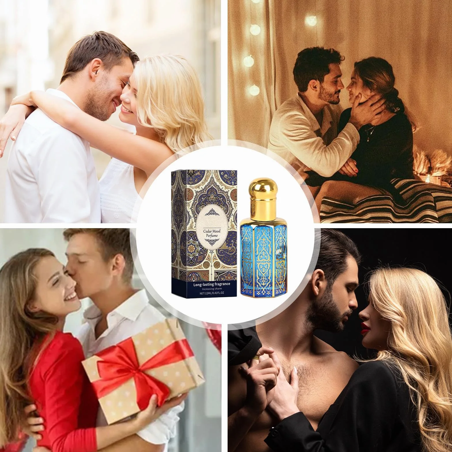 Arabskie perfumy damskie 12 ml, osobisty olejek zapachowy, długotrwały naturalny olejek zapachowy, koncentrat orientalnych esencji, egzotyczny i niepowtarzalny zapach, do codziennego użytku, randek i
