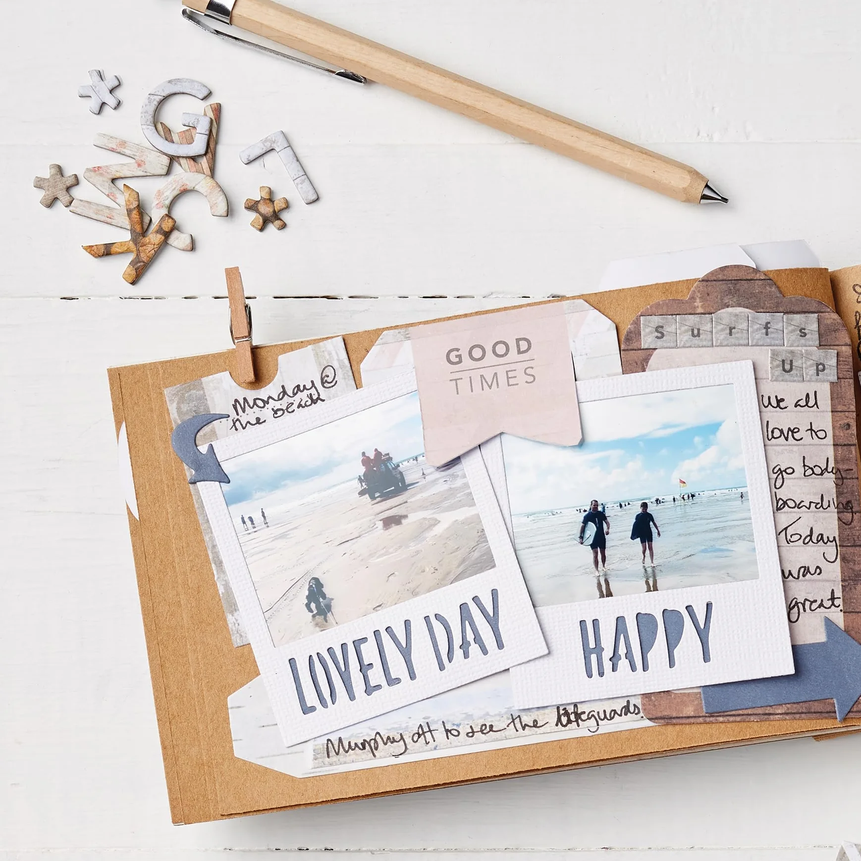 Papermania Mini drewniany klamerka, 50 sztuk, brązowy