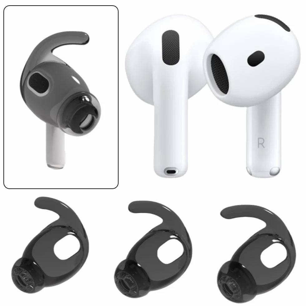 1 para silikonowych etui ochronnych do AirPods 4 ultra cienkie słuchawki wymienne etui ochronne na końcówki douszne akcesoria