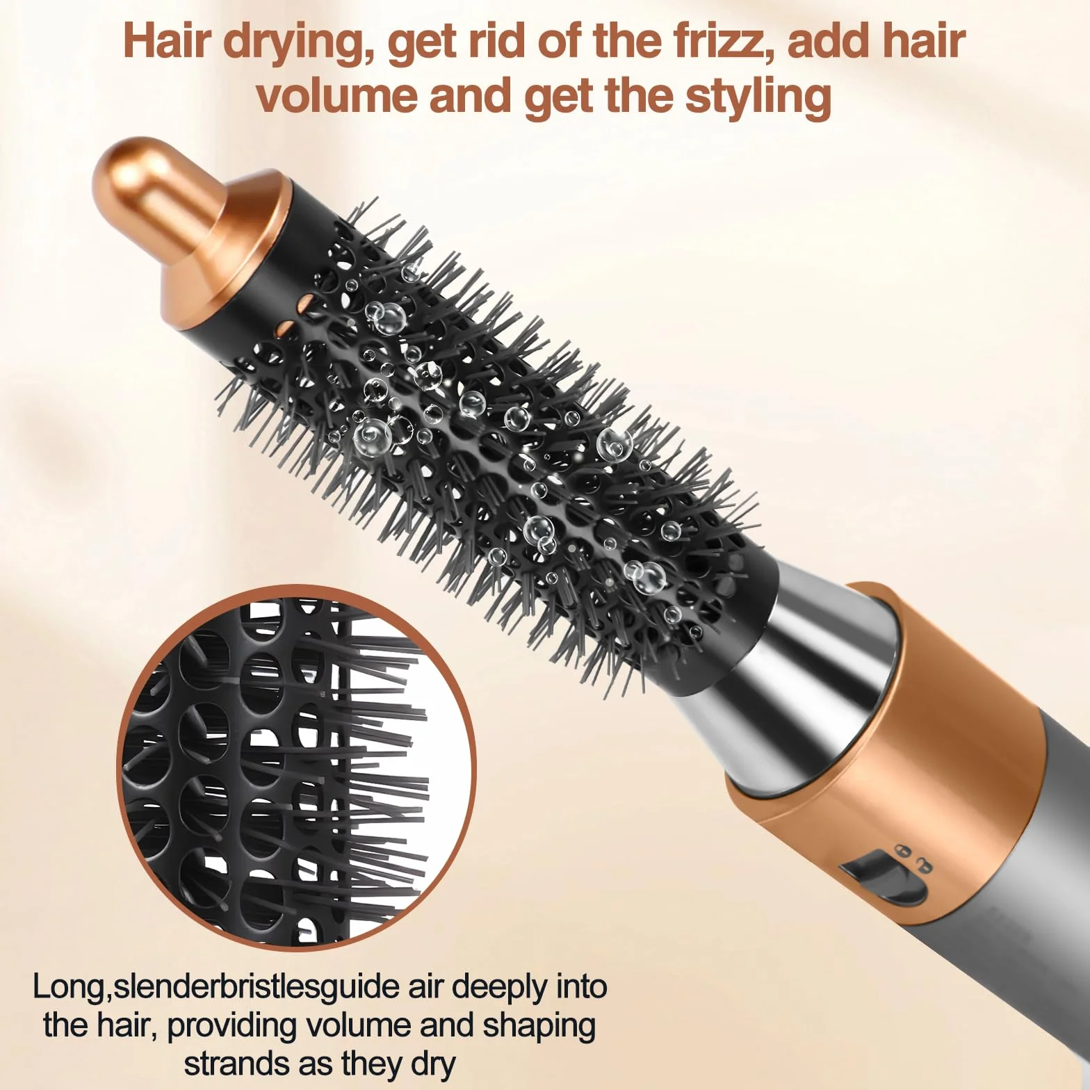 Mała okrągła szczotka objętościowa do Dyson do Airwrap lokówka akcesoria Styler Curling Hair Tool