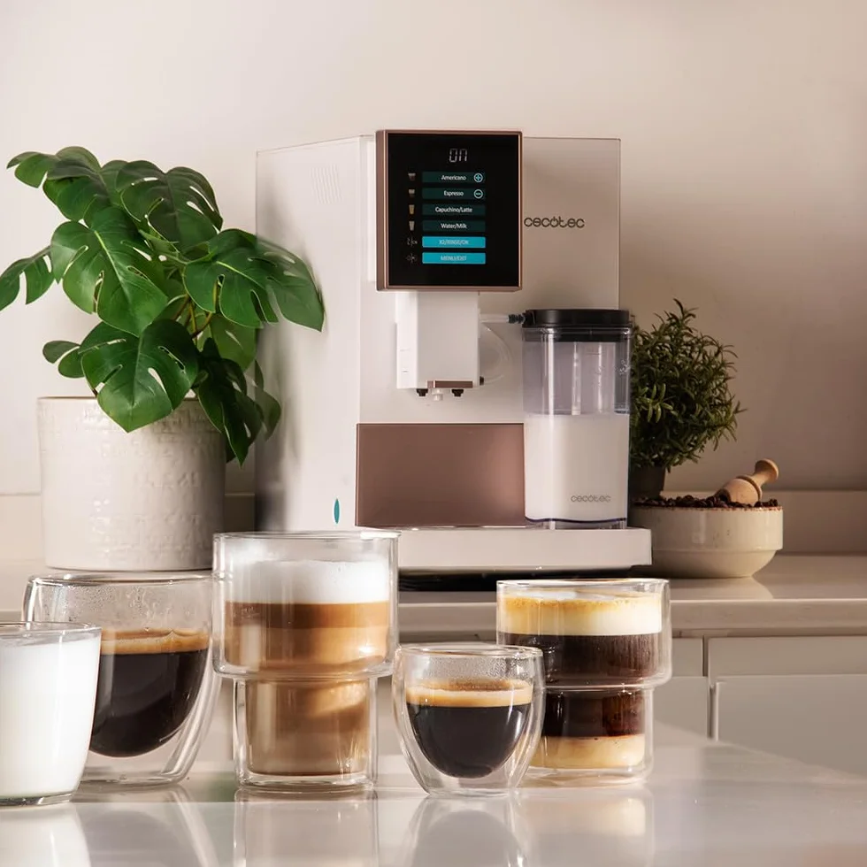 Cecotec Cremaet Compactccino White Rose superautomatyczny ekspres do kawy 1350 W 19 barów 1,1 L