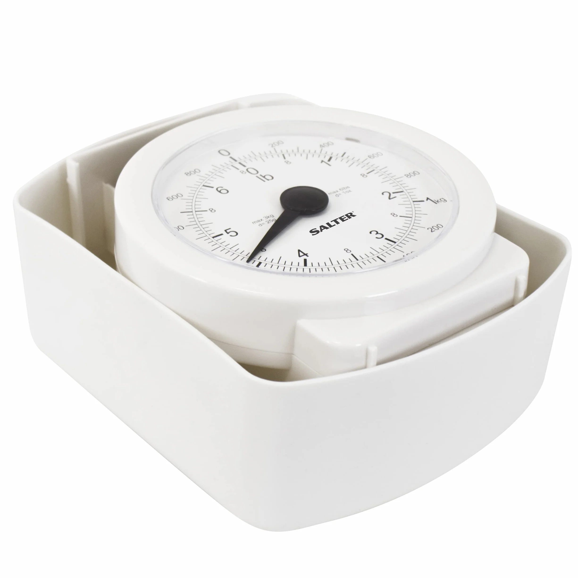 Salter Mechaniczna waga kuchenna 3 kg analogowa biała