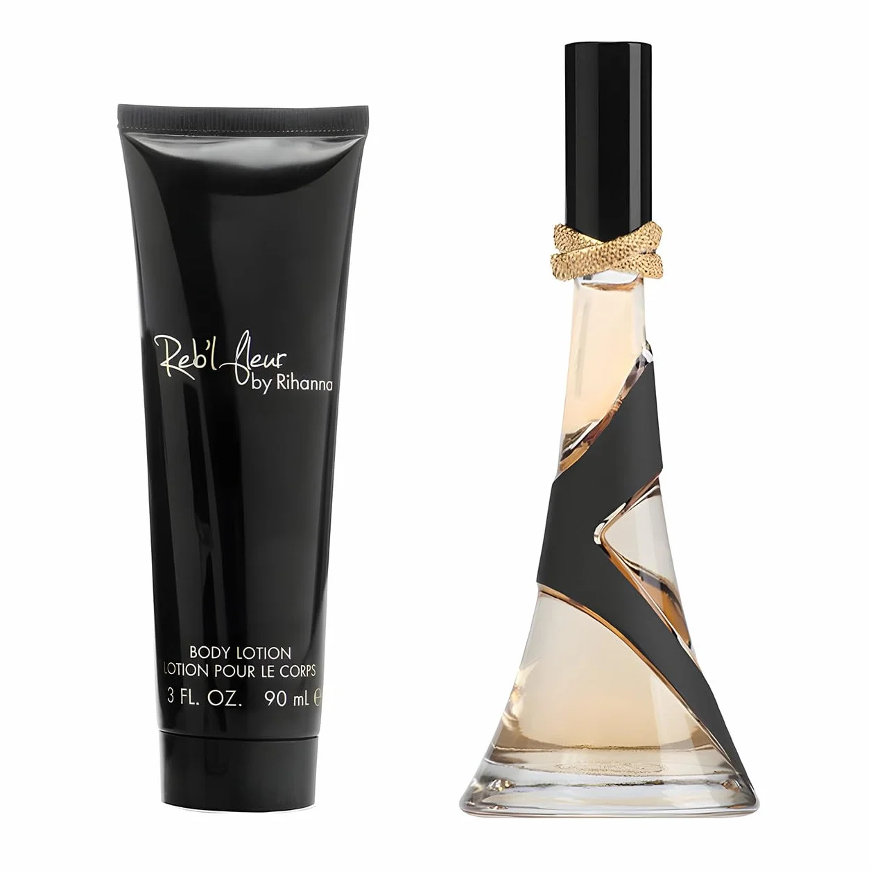 Rihanna Reb'l Fleur Gift Set 50ml Eau De Parfum Spray + 90ml Body Lotion