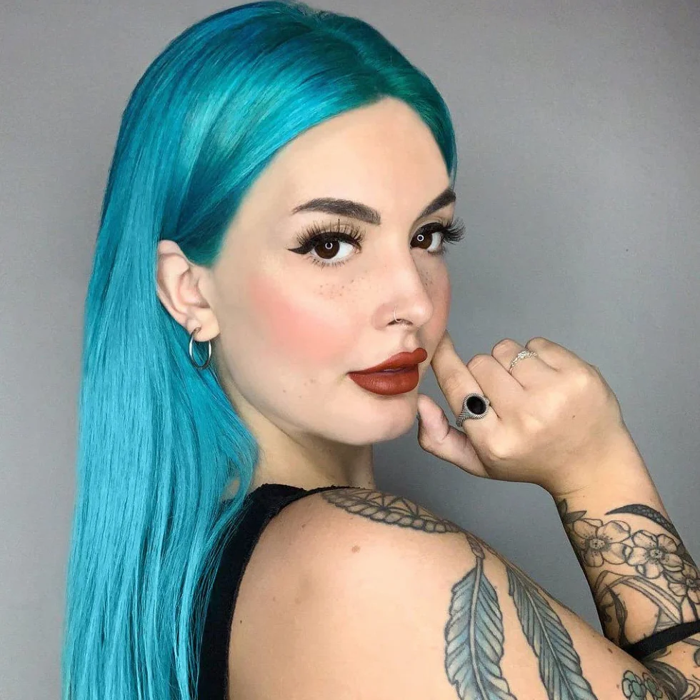 Manic Panic Atomic Turquoise Classic Cream, wegańska i nietestowana na zwierzętach półtrwała farba do włosów, 2 x 118 ml