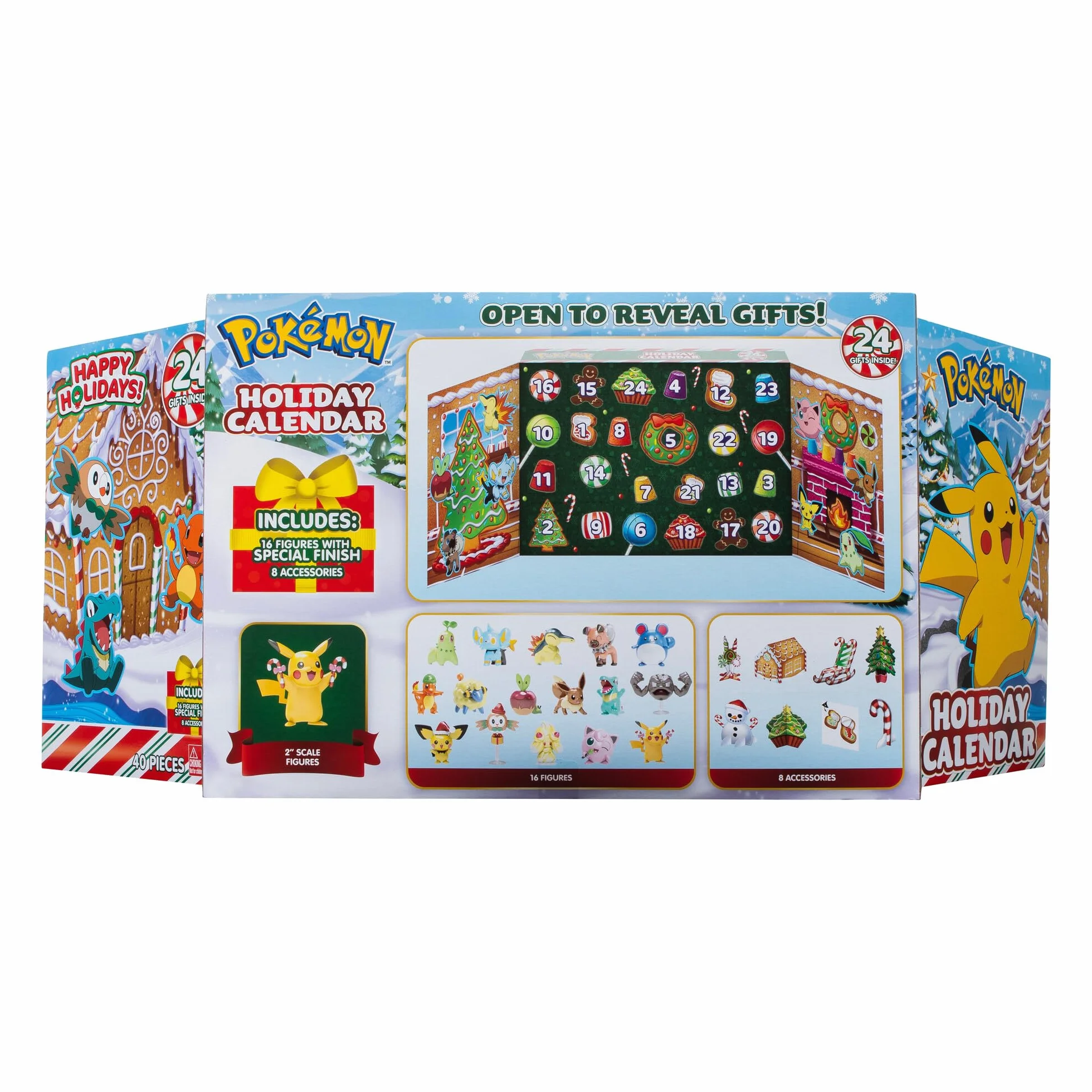 Jazwares PKW3066 Kalendarz Adwentowy, Wielokolorowy, 24 Sztuki