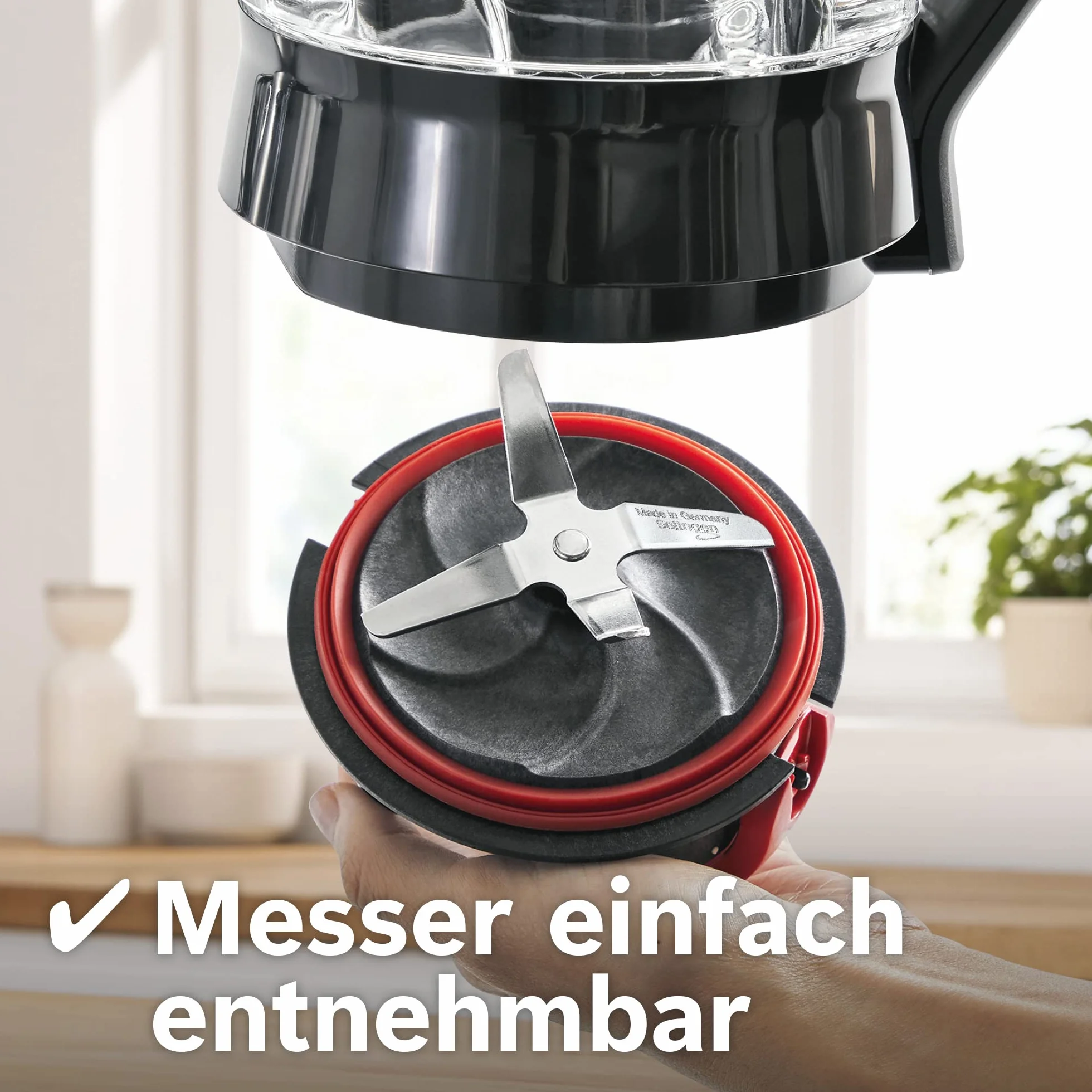 Bosch Mikser stojący VitaPower seria 4 MMB6177S, 1,5 l ThermoSafe szklany pojemnik, 30 000 obr/min, stal nierdzewna