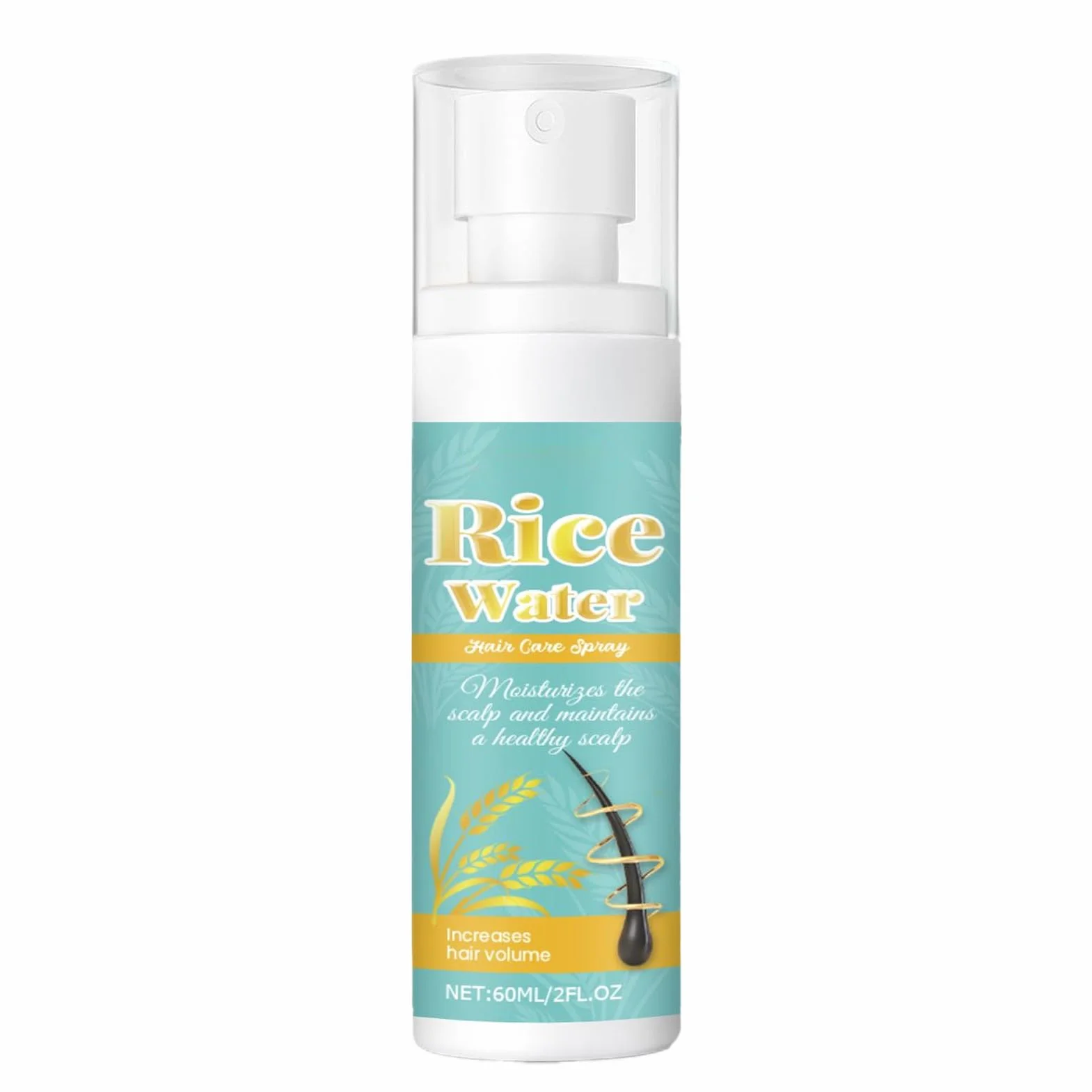 Hair Helper Spray | 60 ml odżywczy spray do zagęszczania włosów | produkty kosmetyczne do pielęgnacji skóry głowy, codzienna stylizacja, do salonu fryzjerskiego, na specjalne okazje, zastosowanie w