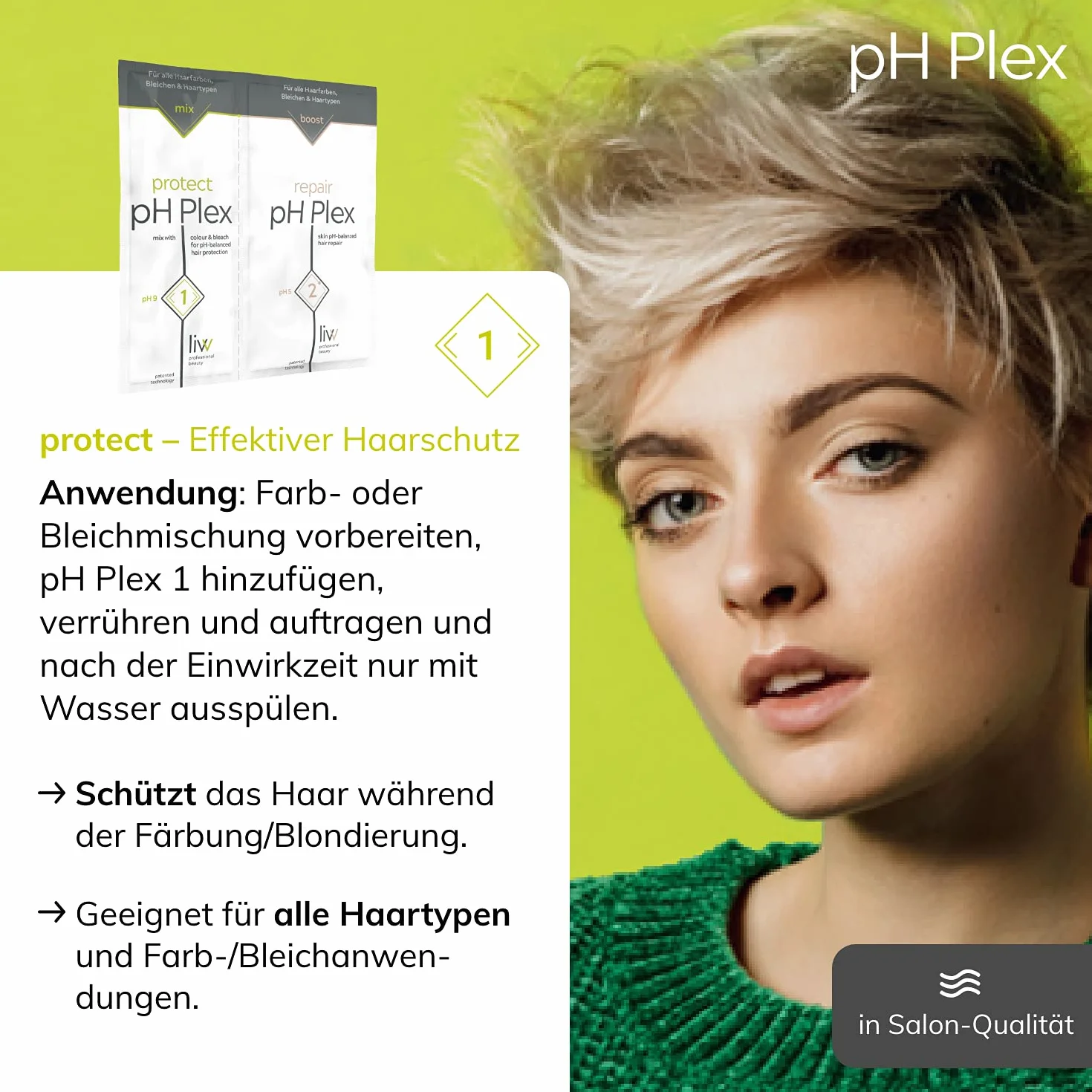 pH Plex 1 & 2 – ochrona i naprawa Traveling Styling Kit | chroni włosy podczas farbowania/wybielania | naprawia uszkodzone włosy | nadaje się do wszystkich rodzajów włosów