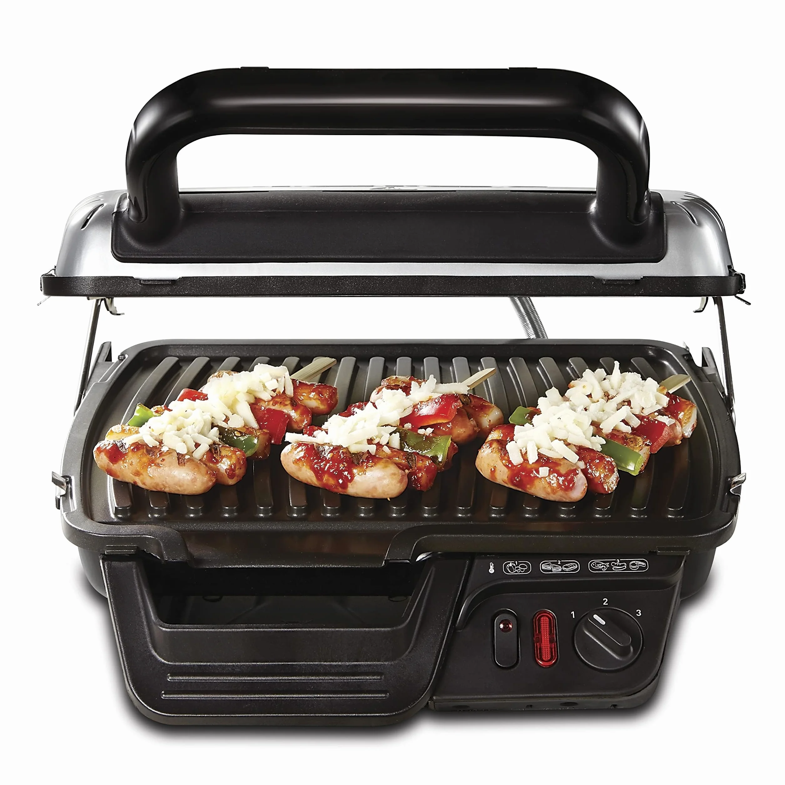 Tefal Gc3060 Grill Elekryczny Srebrny 38.3 x 21 x 38.8 cm 4.13 kg