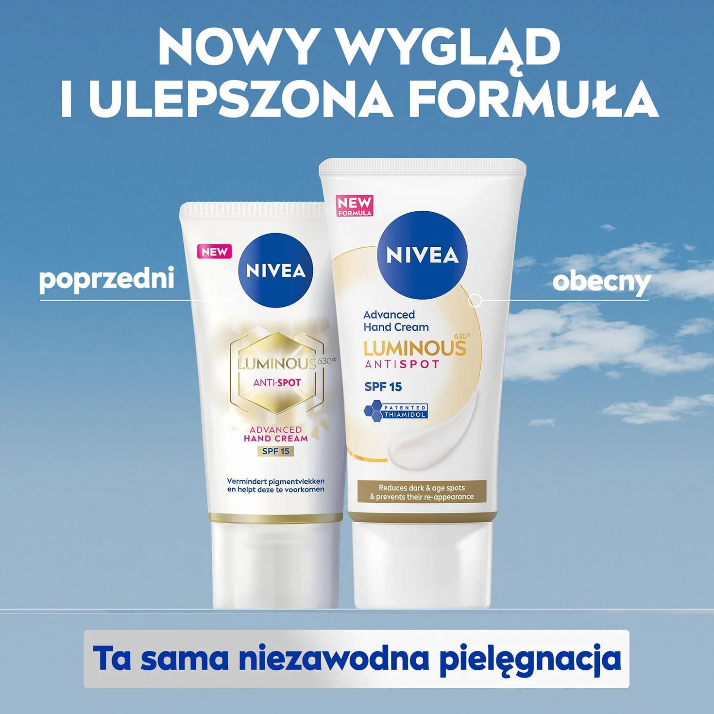 NIVEA Luminous 630 Krem do rąk przeciw przebarwieniom SPF 15, 50 ml