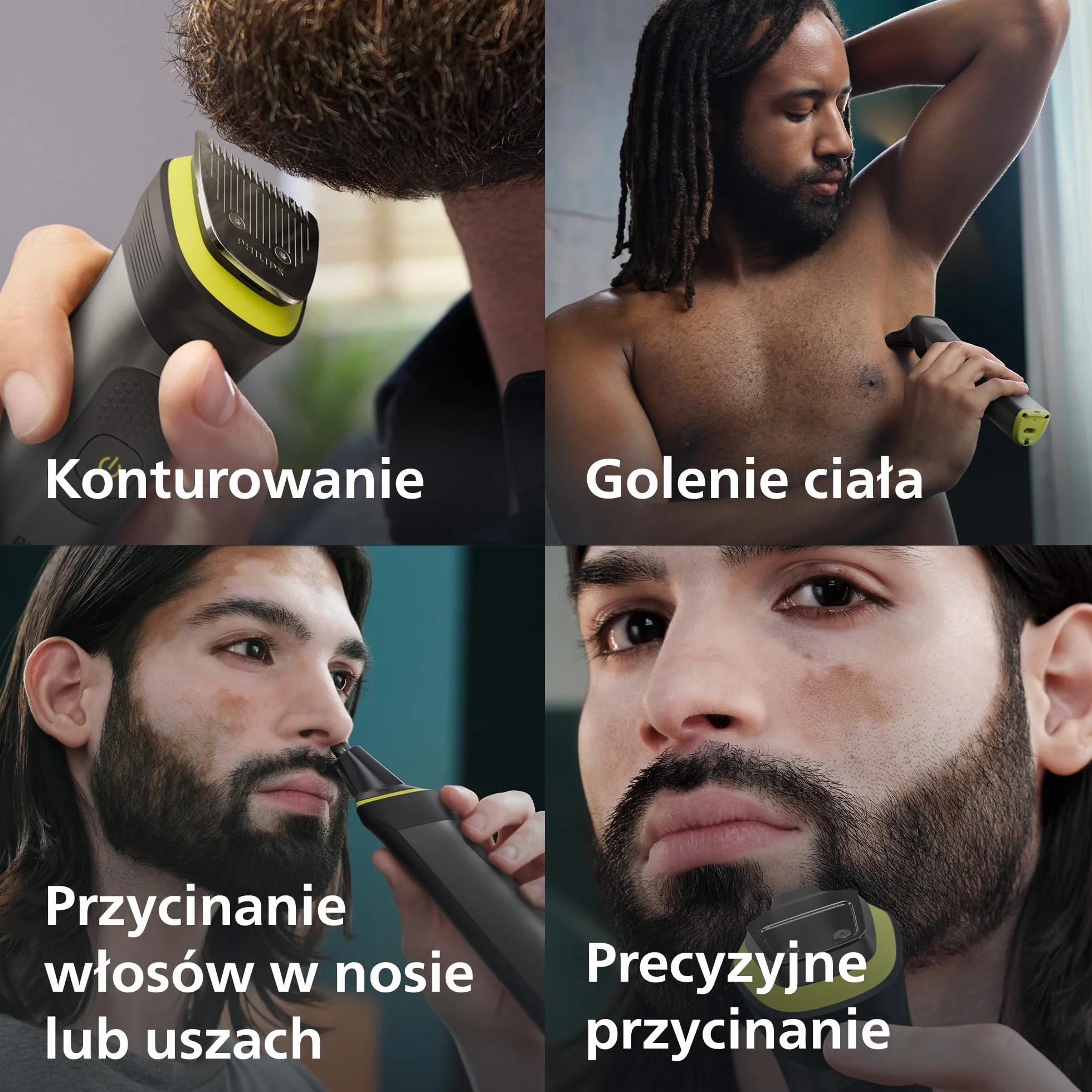 Philips Trymer wielofunkcyjny z serii 7000, multigroom 14 w 1 do twarzy, głowy i ciała, jedno narzędzie — najwyższa precyzja, 21 ustawień długości (0,5-16 mm) (model MG7930/15)