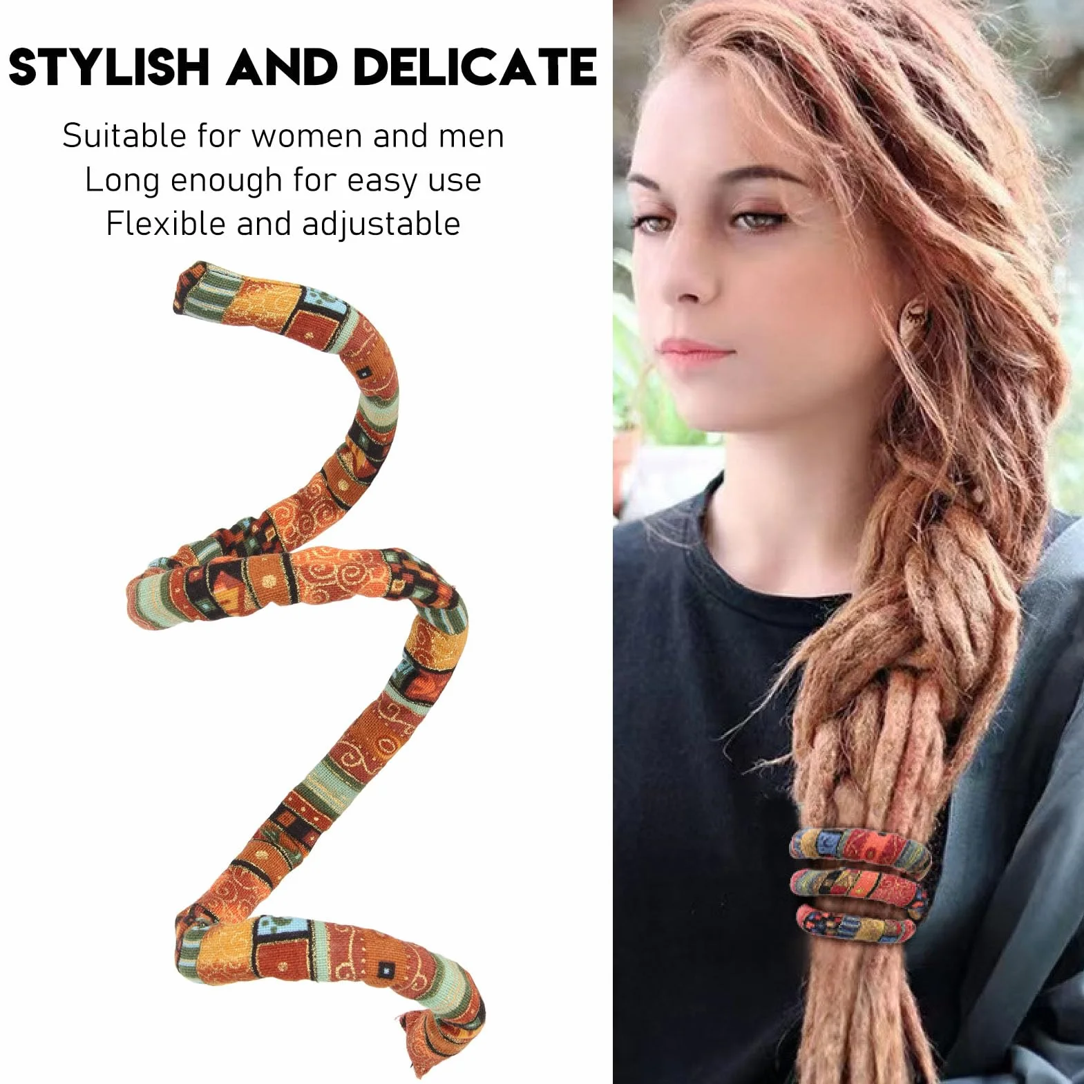 Generic Spiral's Blocking Kucyk Wsparcie, Etniczny Elastyczny żelazny Drut w Eleganckich żółtych Dreadach z Włosami Wyjaśnionymi na imprezę dla Mężczyzn