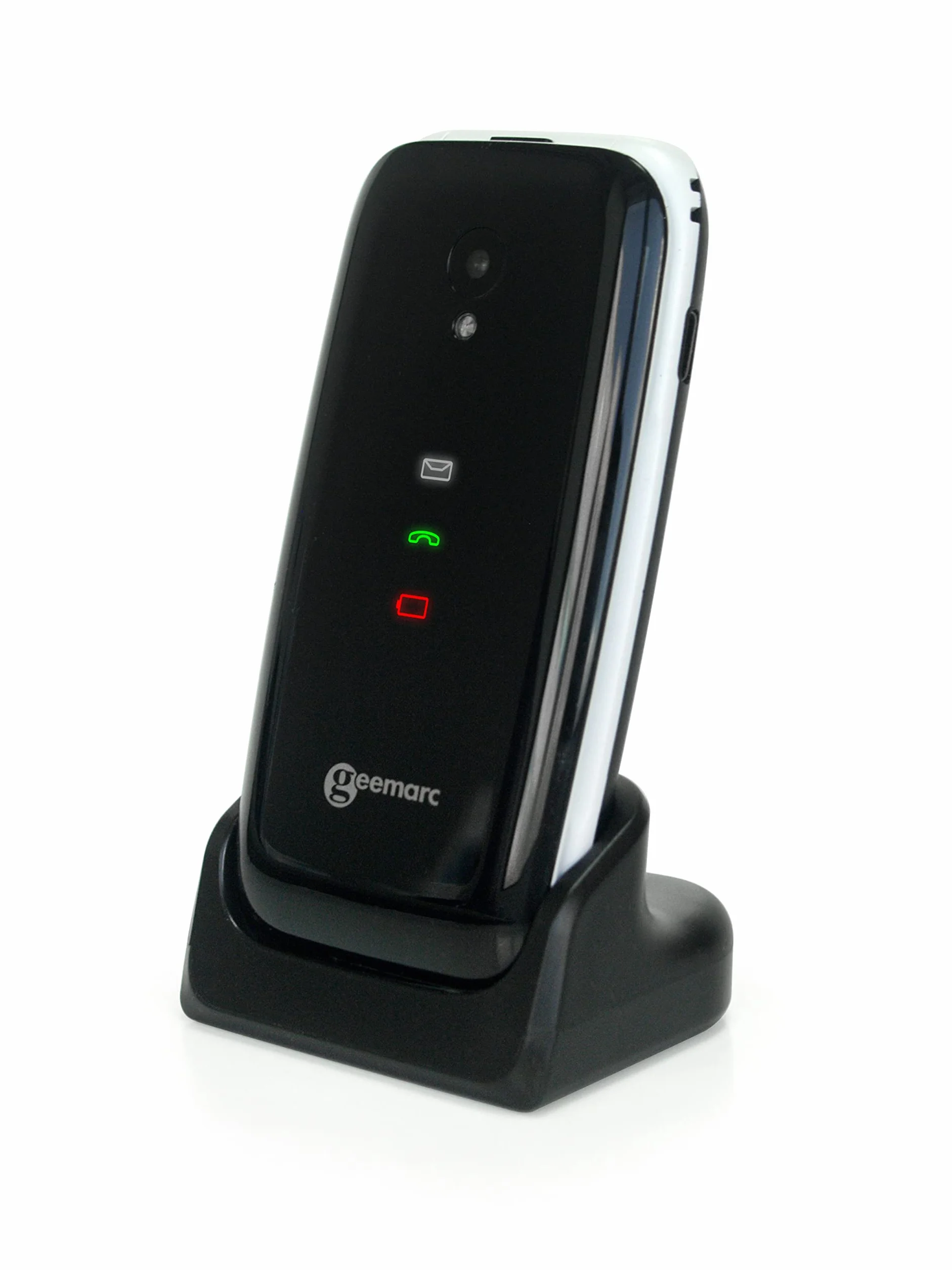 Geemarc CL8700 - wzmocniony telefon z klapką 4G z dużymi przyciskami, funkcją SOS i przyciskami pamięci dla osób starszych - odpowiedni dla osób niedosłyszących - odblokowany i Bluetooth - wersja DE