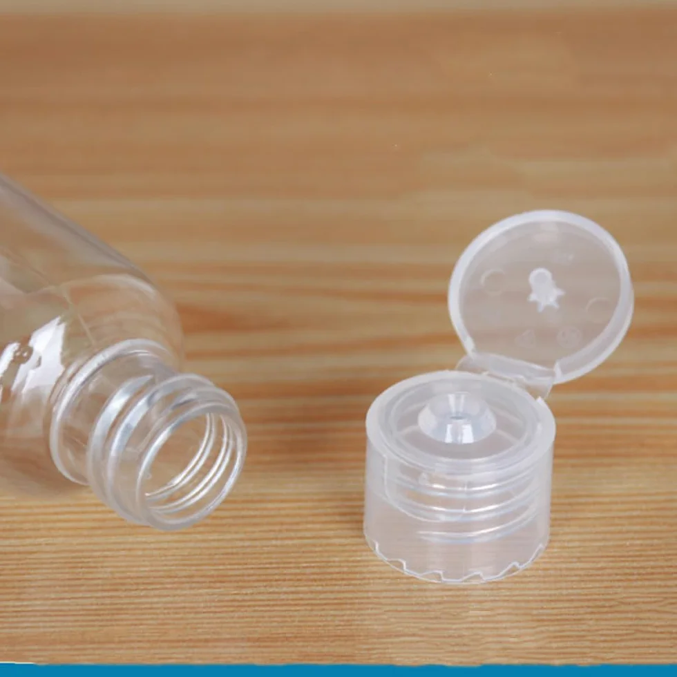Przezroczyste zestaw butelek podróżnych, 12 szt. do wielokrotnego napełniania, 15 ml, PET, podróż