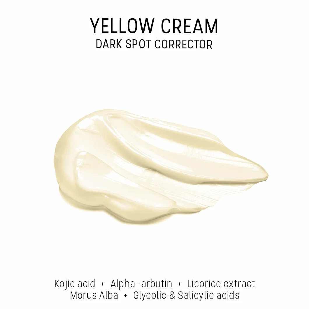Dermaceutic Yellow Cream - Korektor zapobiegający plamieniom zawierający kwas kojiowy, alfa-arbutynę, ekstrakt z lukrecji, ekstrakt z morwy białej, kwas glikolowy i salicylowy - 15ml