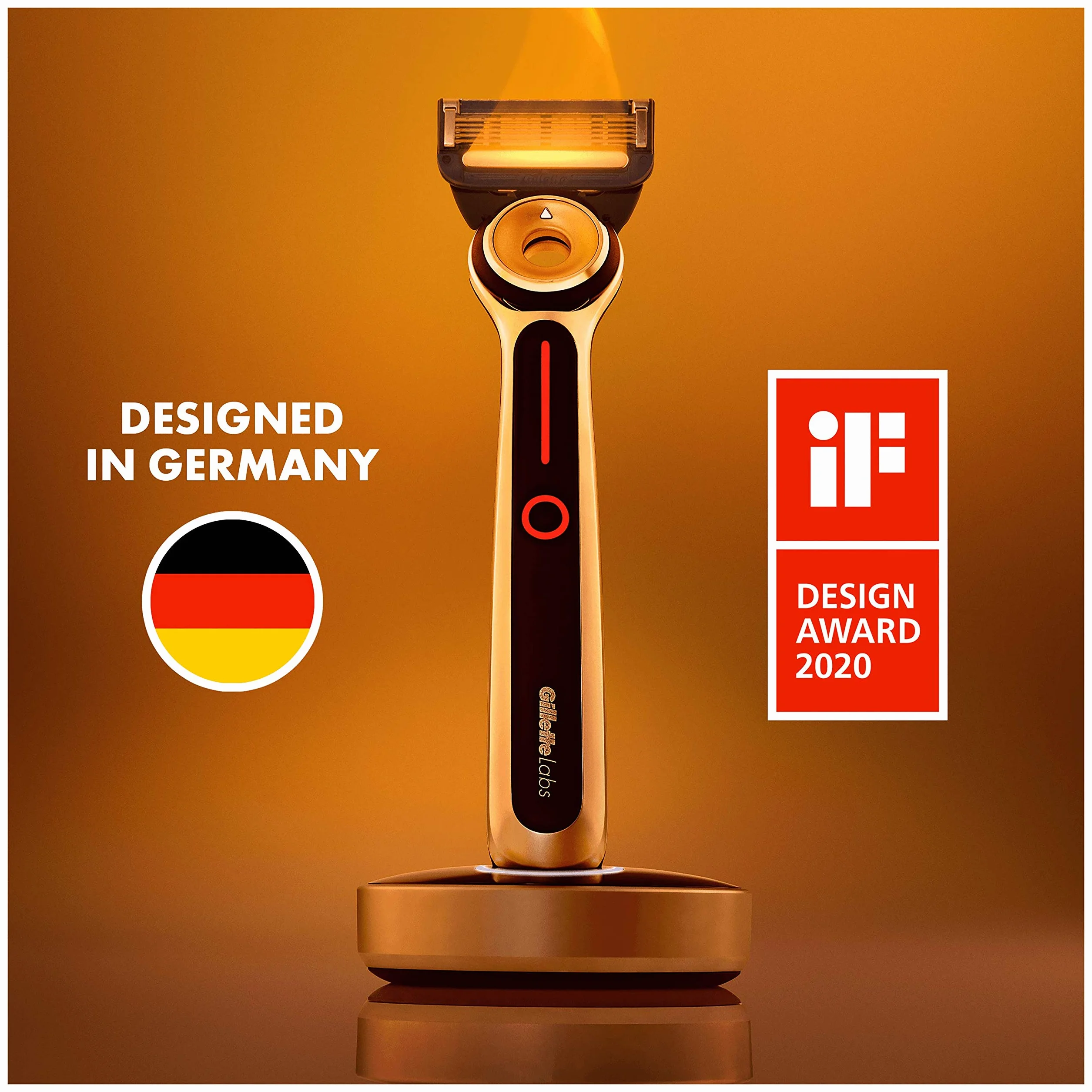 Gillette ‎7702018521272 Podgrzewane Ostrza Golarki Dla Mężczyzn, 10 Sztuk, Srebrny, Niebieski