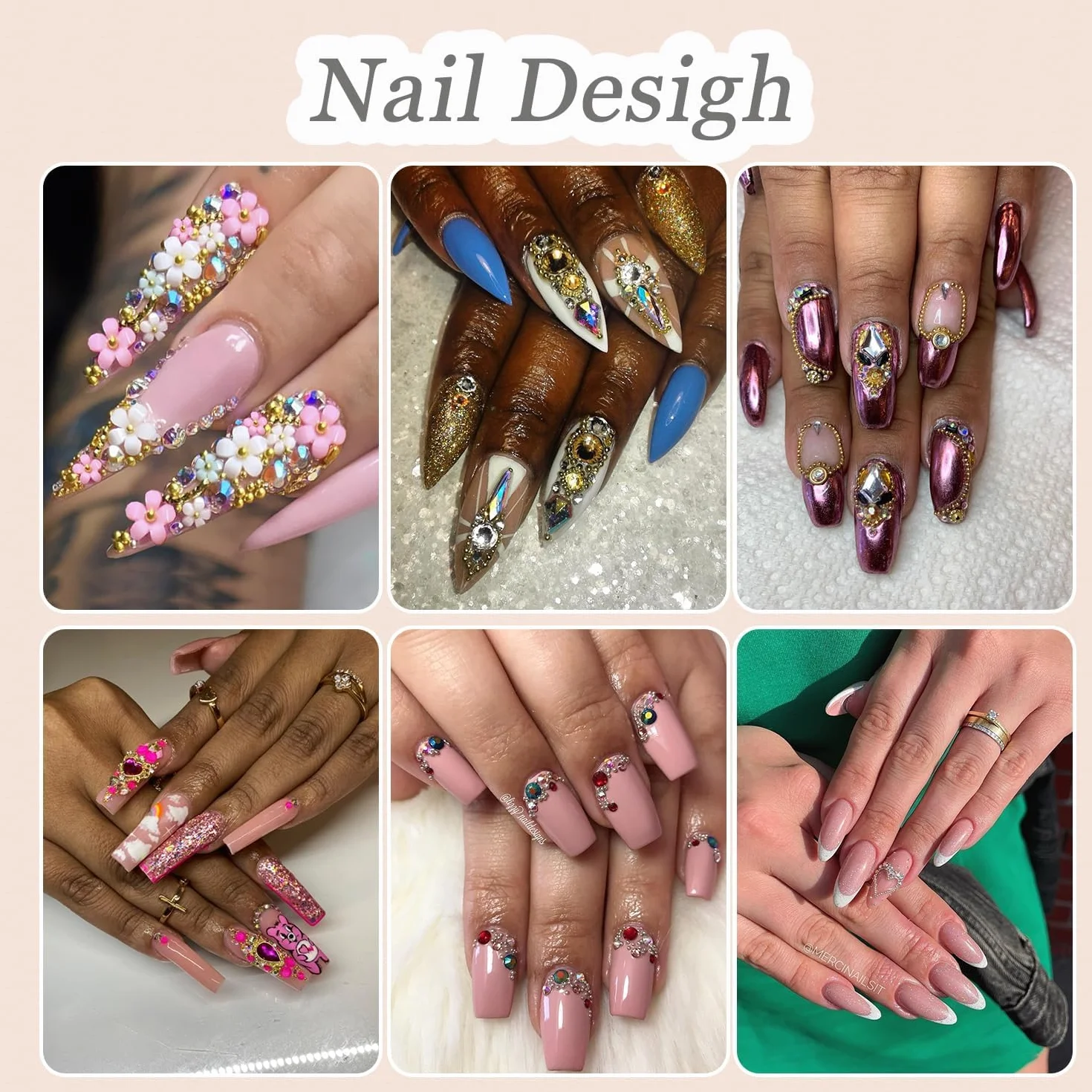 Białe beżowe koraliki do paznokci, płaskie koraliki do stylizacji paznokci, złote metalowe koraliki kawiorowe, Nail Art kamienie stras, charmsy, kawior do paznokci