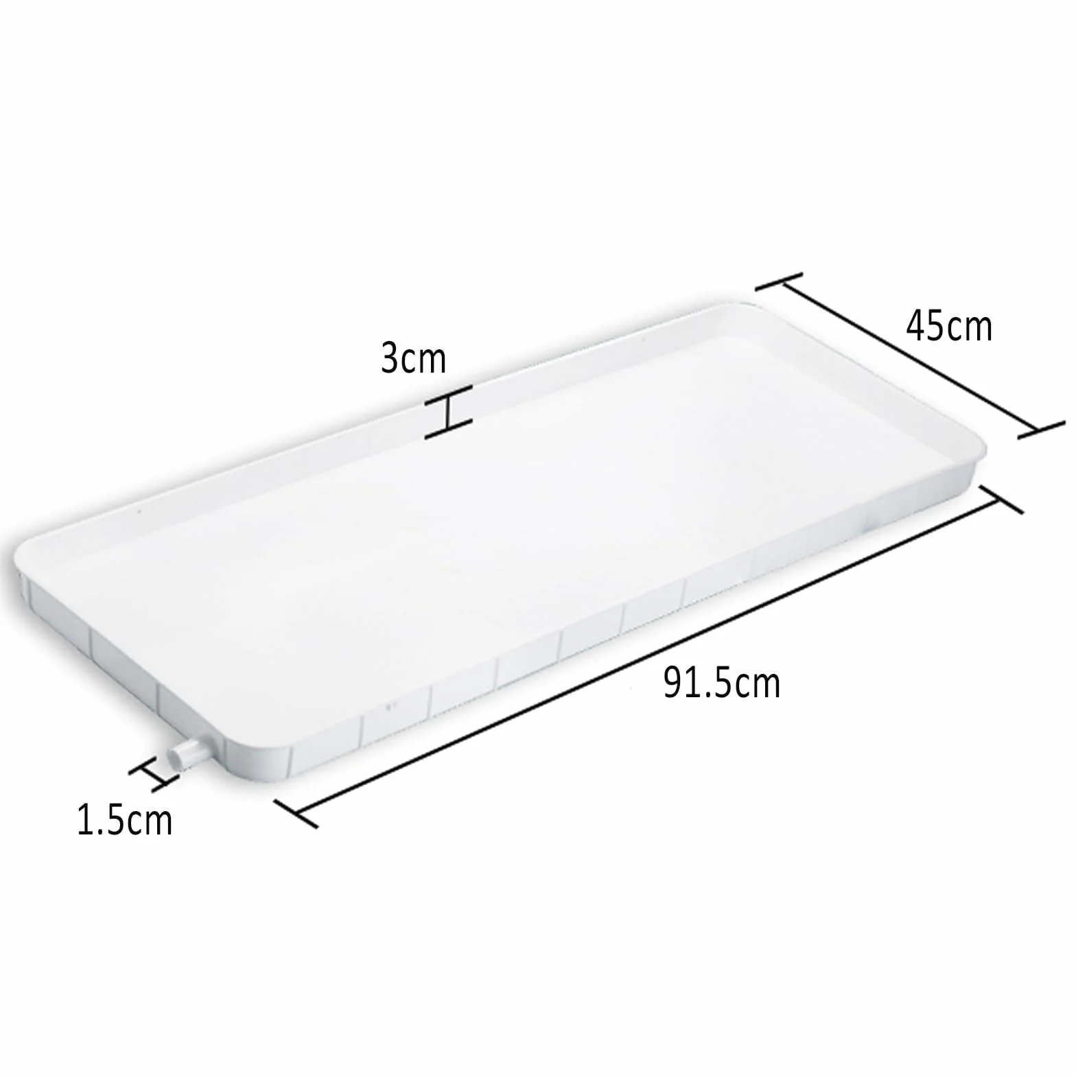 Taca Ociekowa do Klimatyzatora Plastikowa 91.5x45x3cm z Rurą Spustową i Drut Żelazny
