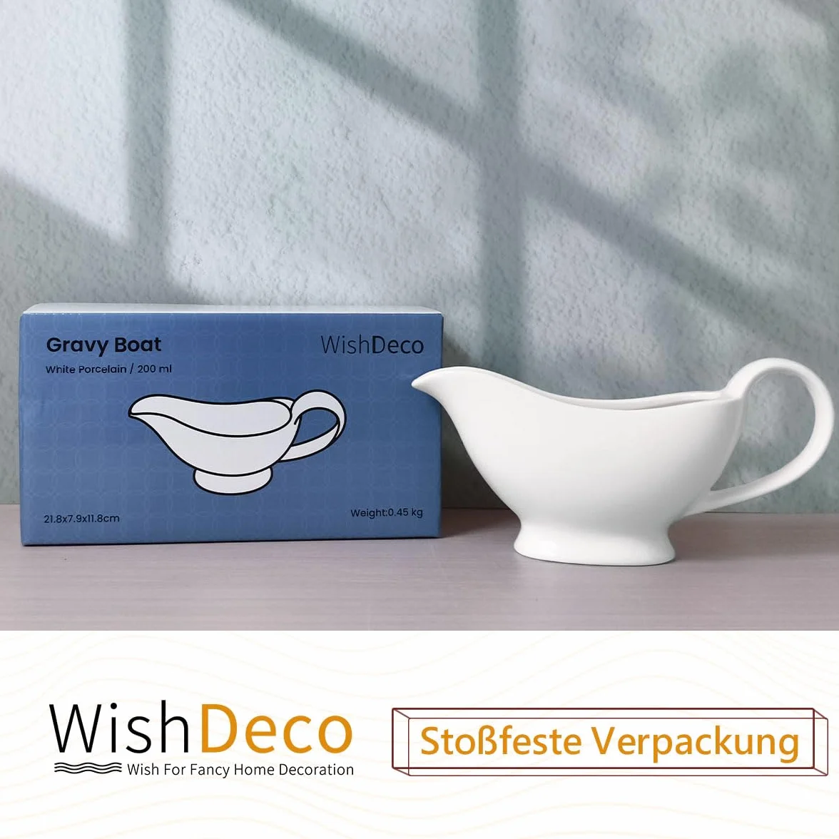 WishDeco Ceramiczna sosjerka porcelana 20 ml