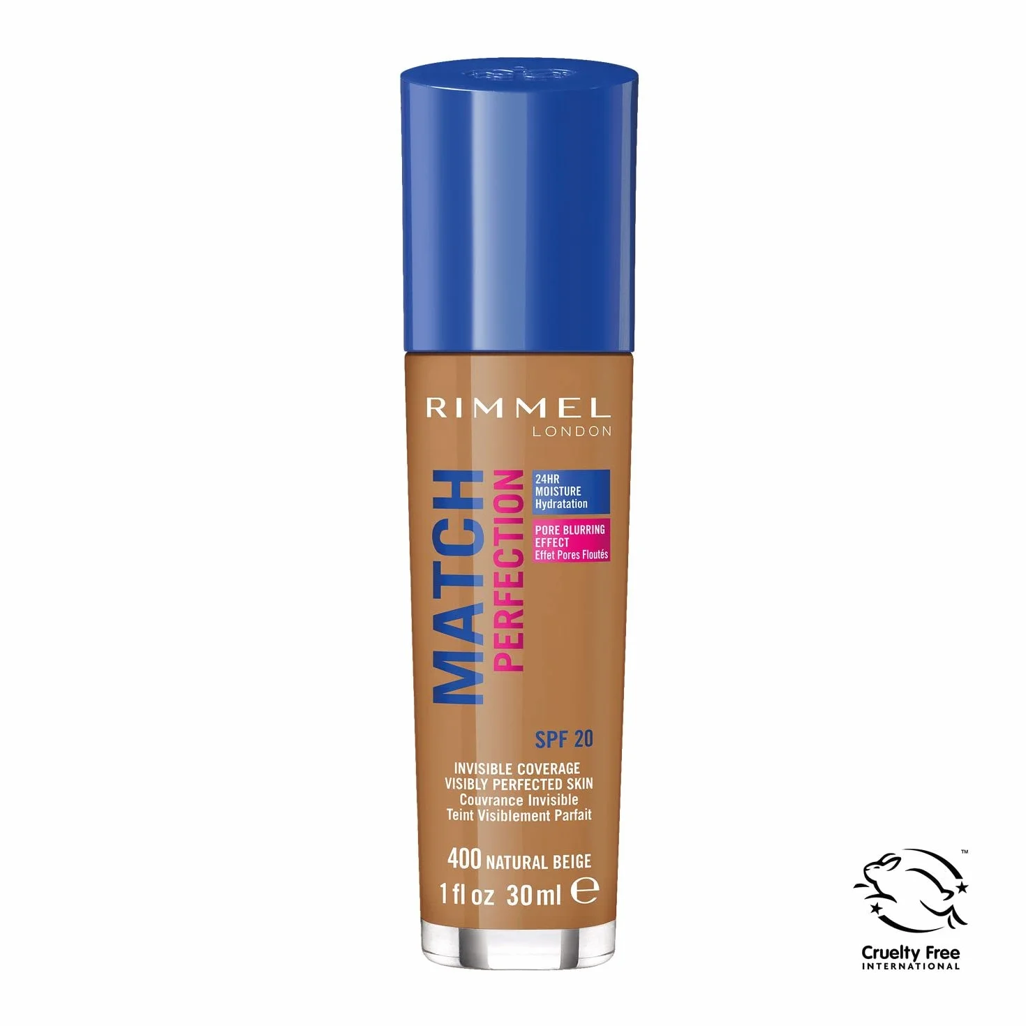 Rimmel Match Perfection Podkład, 400 Natural Beige, 33 ml