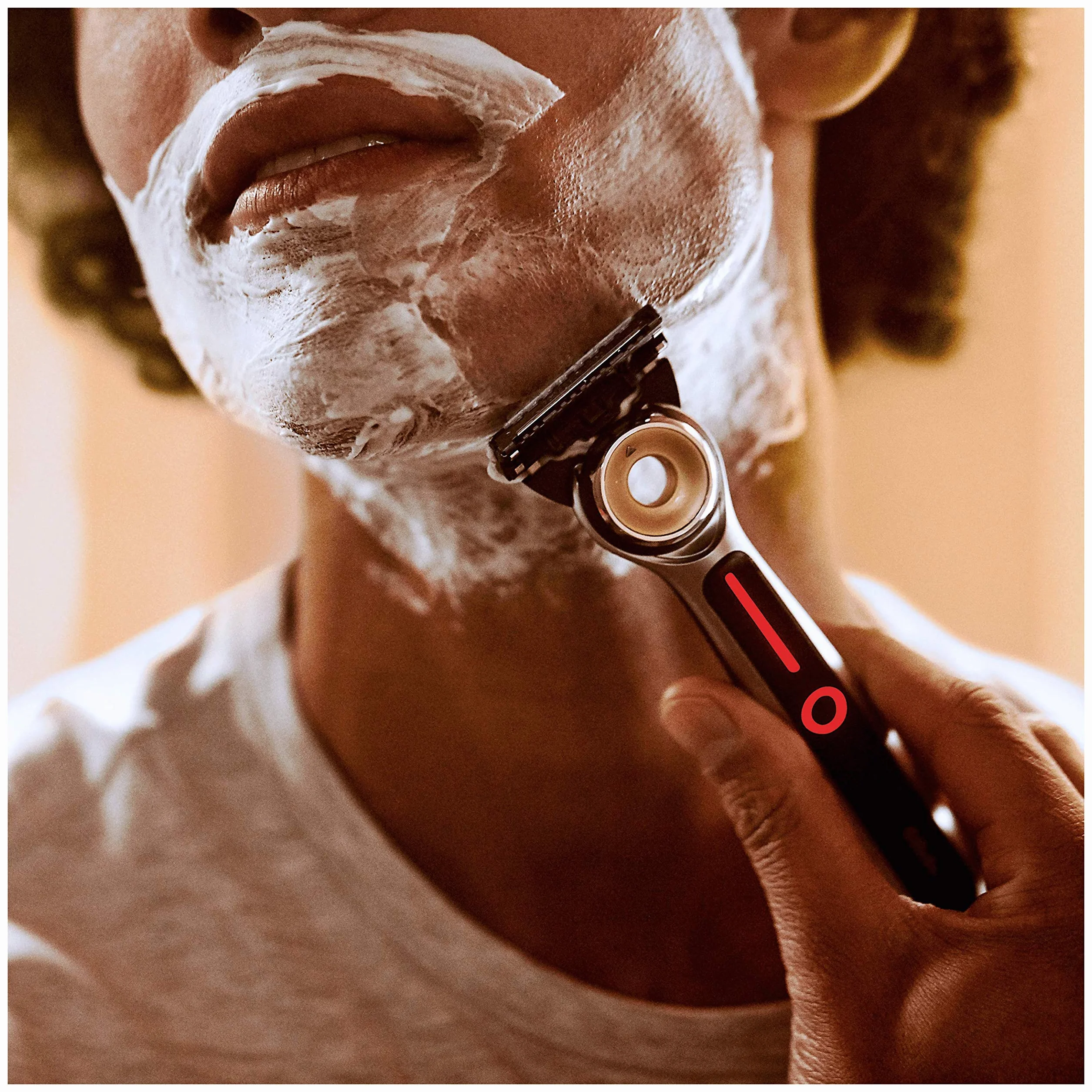Gillette ‎7702018521272 Podgrzewane Ostrza Golarki Dla Mężczyzn, 10 Sztuk, Srebrny, Niebieski