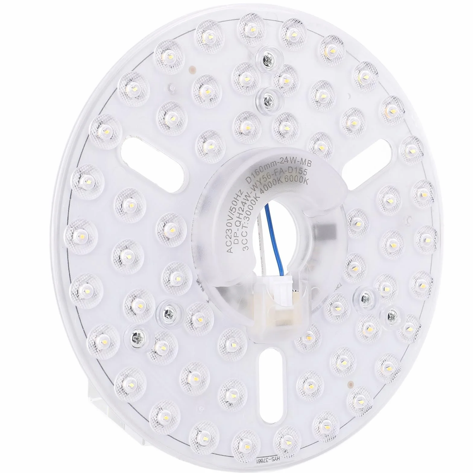 Wentylatora LED 6,3 cala 24W CCCT 230V Zestaw Magnetyczny 3 Kolor Dimmable