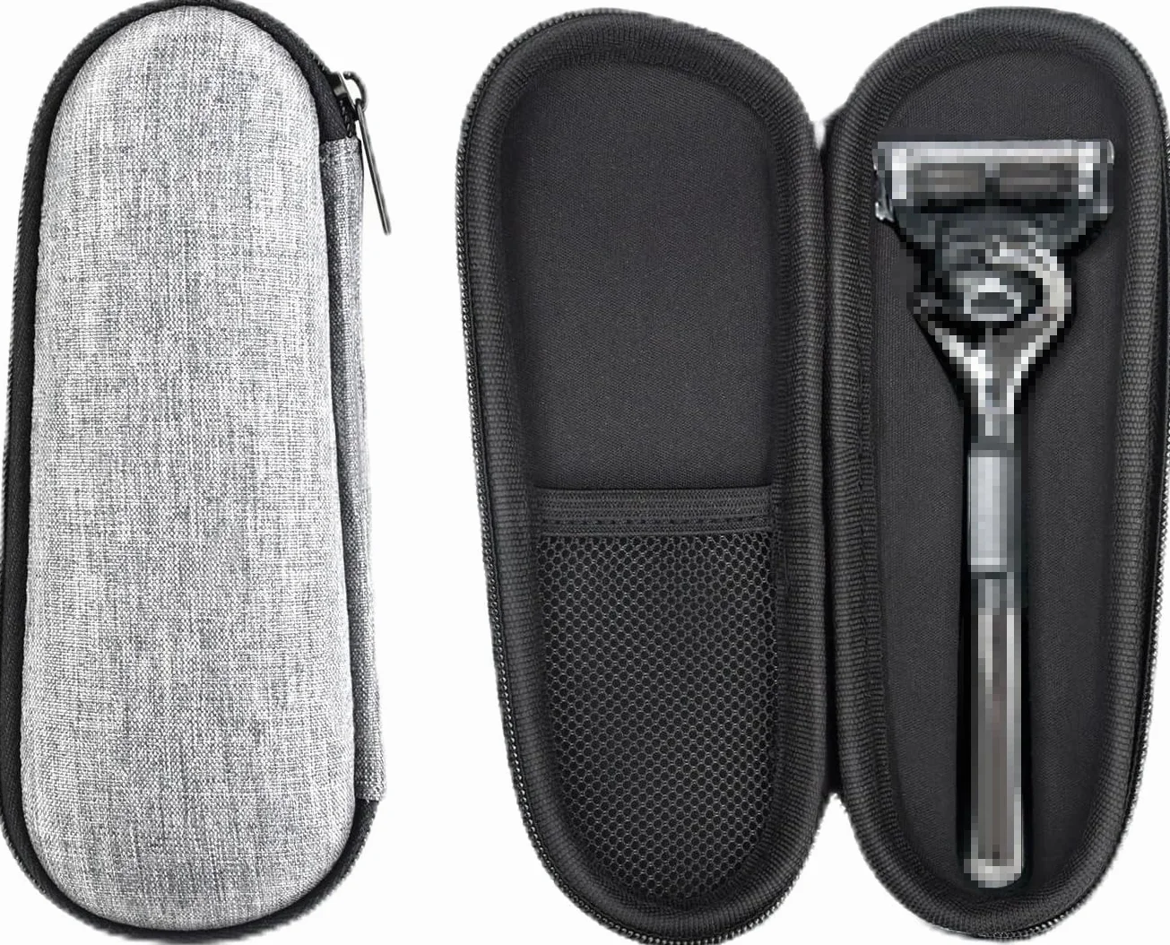 Etui na Maszynkę do Golenia Gillette Fusion5, Wodoodporna, Odporna na Wstrząsy Torba do Przechowywania, Szary, Klasyczny
