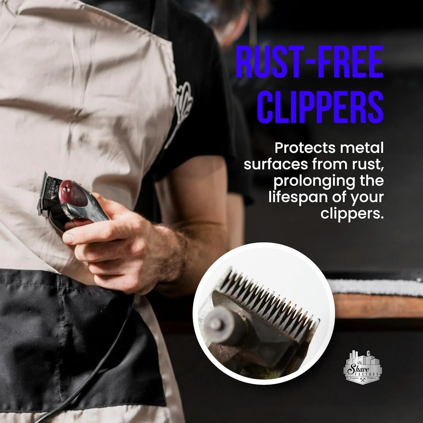 The Shave Factory - Clippercare Spray 6in1 - Spray do maszynek 6w1 500ml