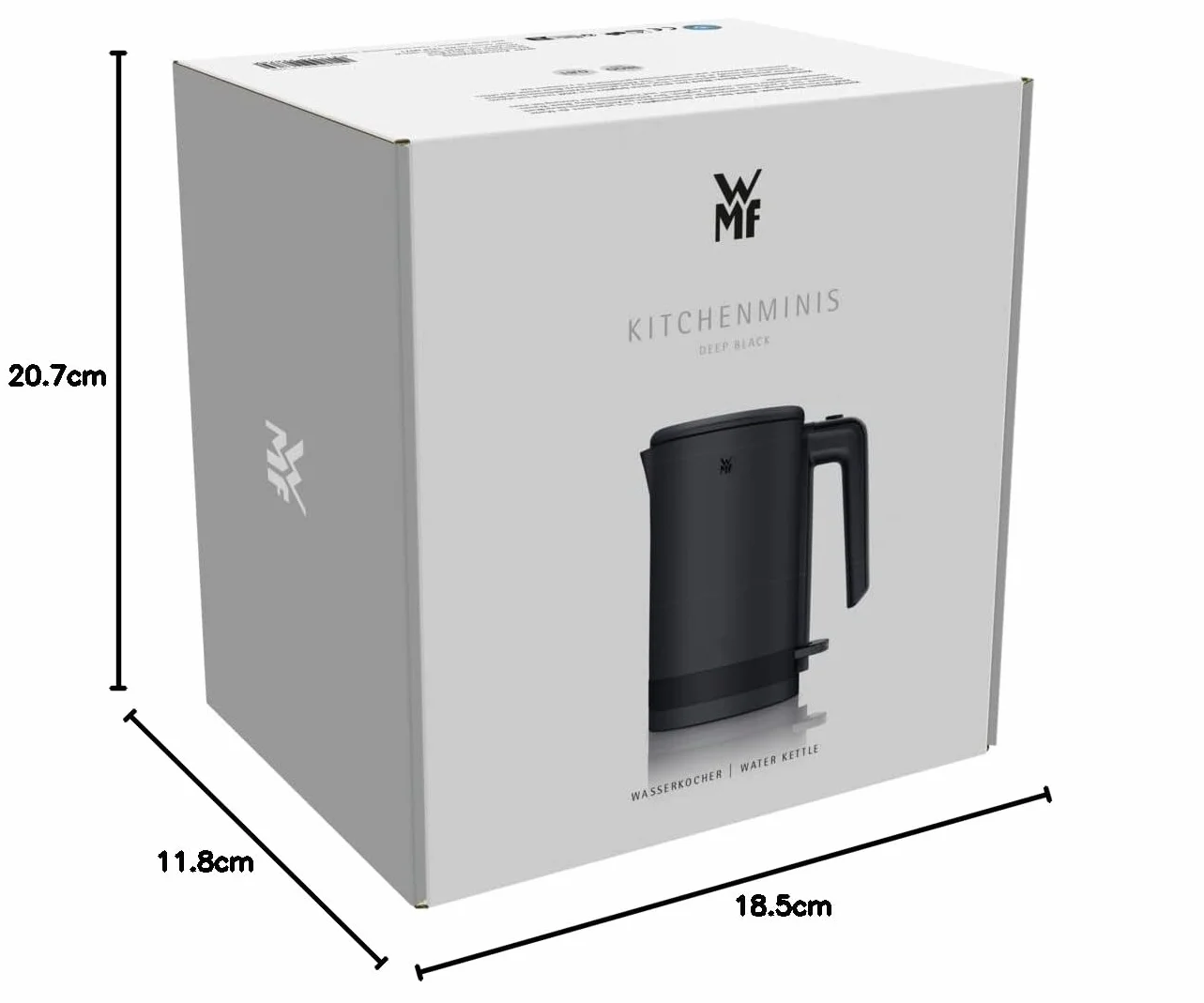 WMF Küchenminis czajnik elektryczny 0,8 l 1800 W stal nierdzewna czarny