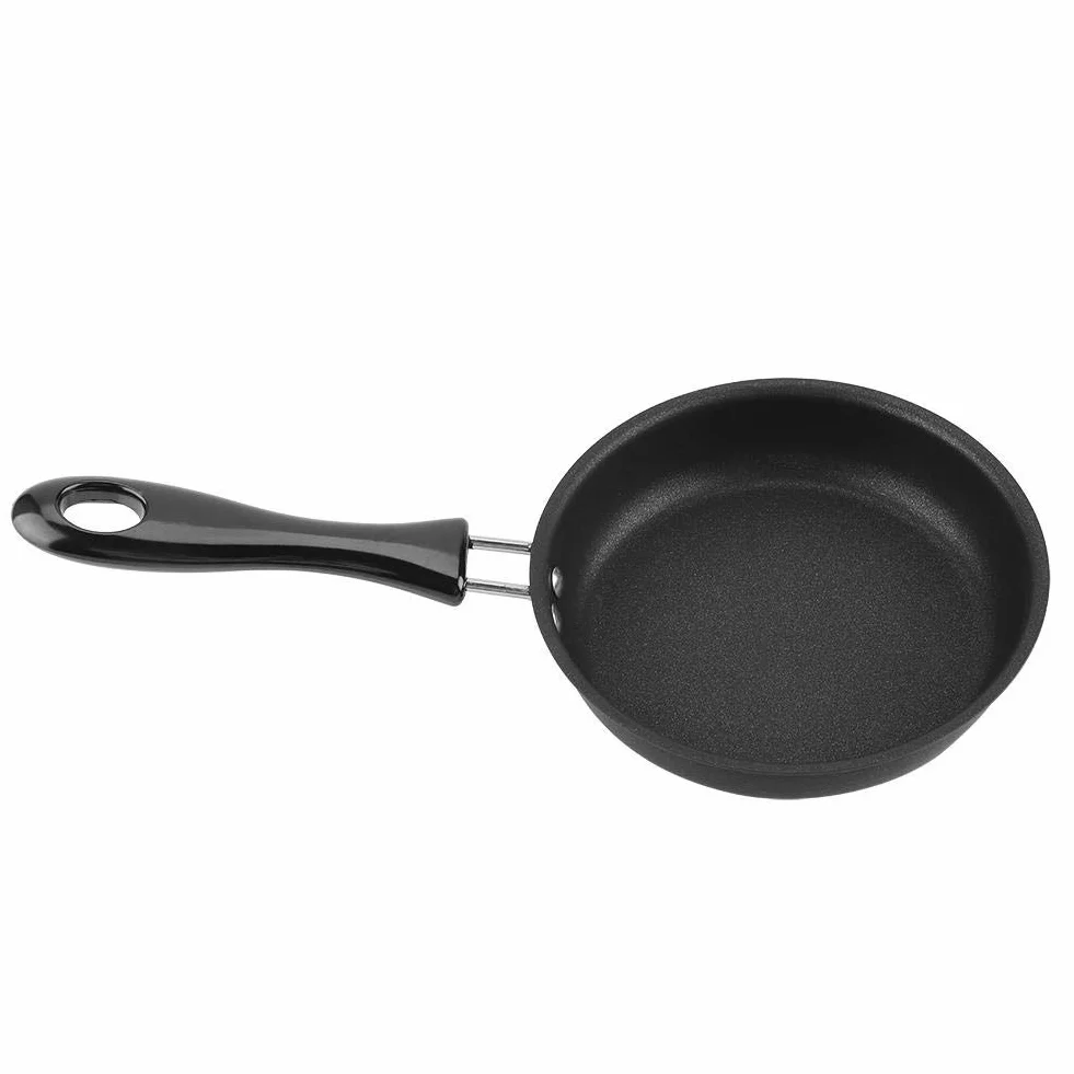 Mini Patelnia Jajko Omlet 12 cm Czyste Żelazko Powłoka Czarna