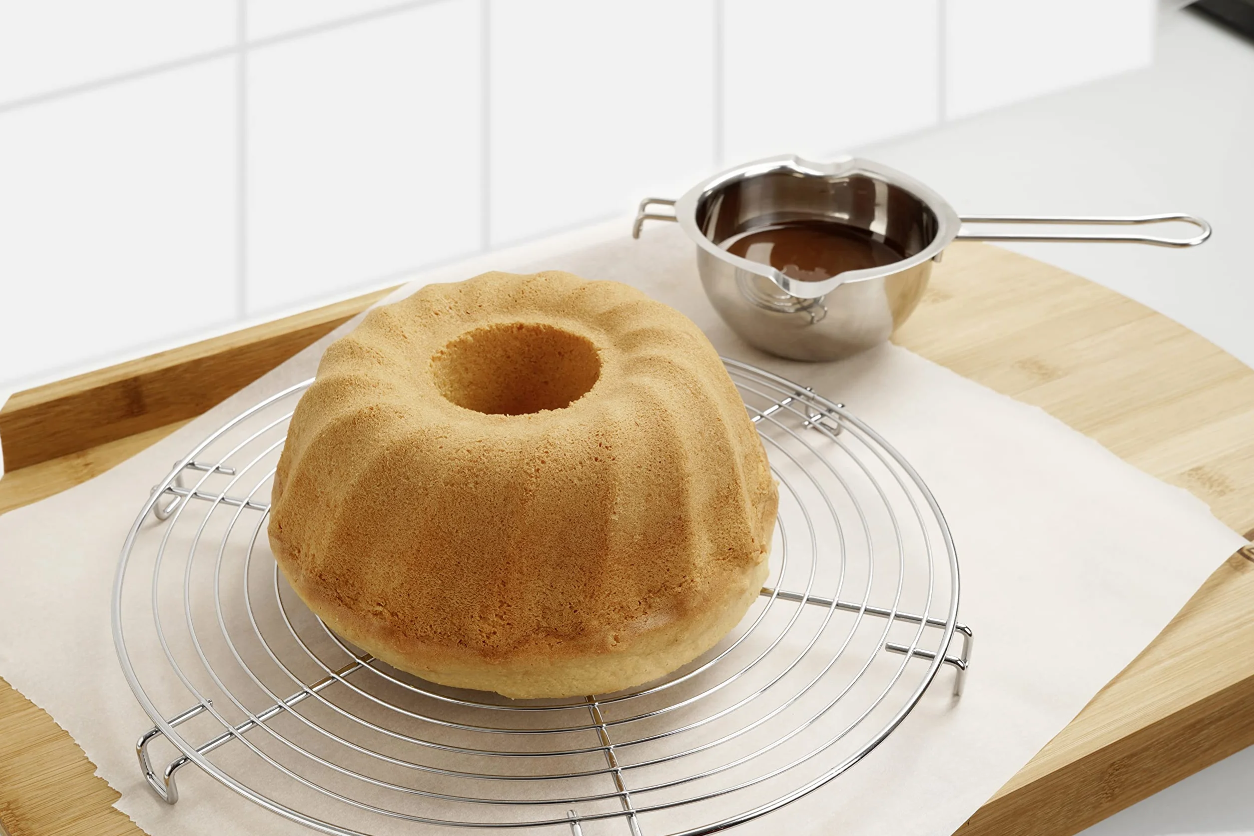 Dr. Oetker Garnek do wytapiania czekolady, pomocnik kuchenny z wysokiej jakości stali szlachetnej 26 cm, 1 sztuka