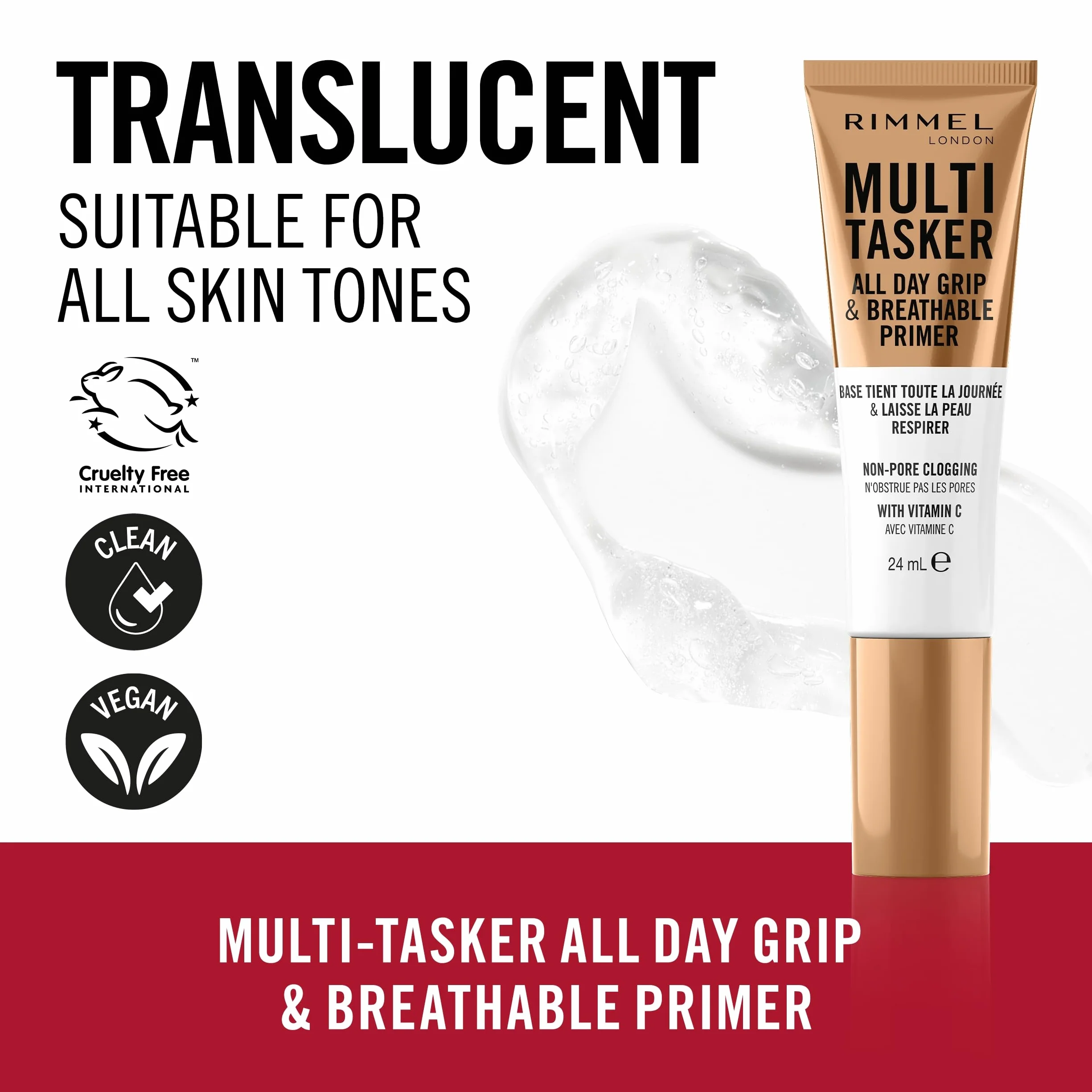 Rimmel Multi-Tasker baza pod makijaż z witaminą C i kwasem hialuronowym, 24 ml